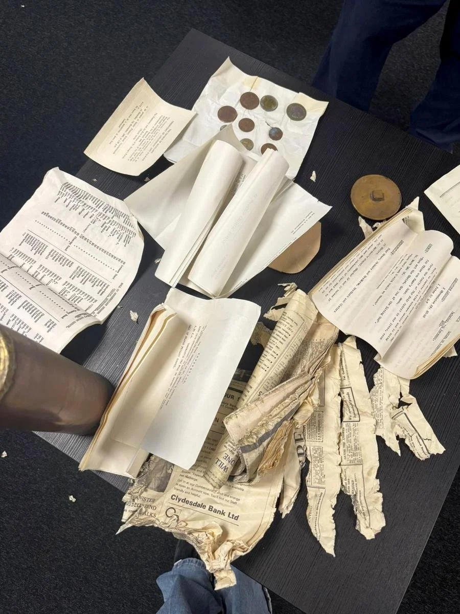 Contents of the St Mungo's Time Capsule (1964), November 2025