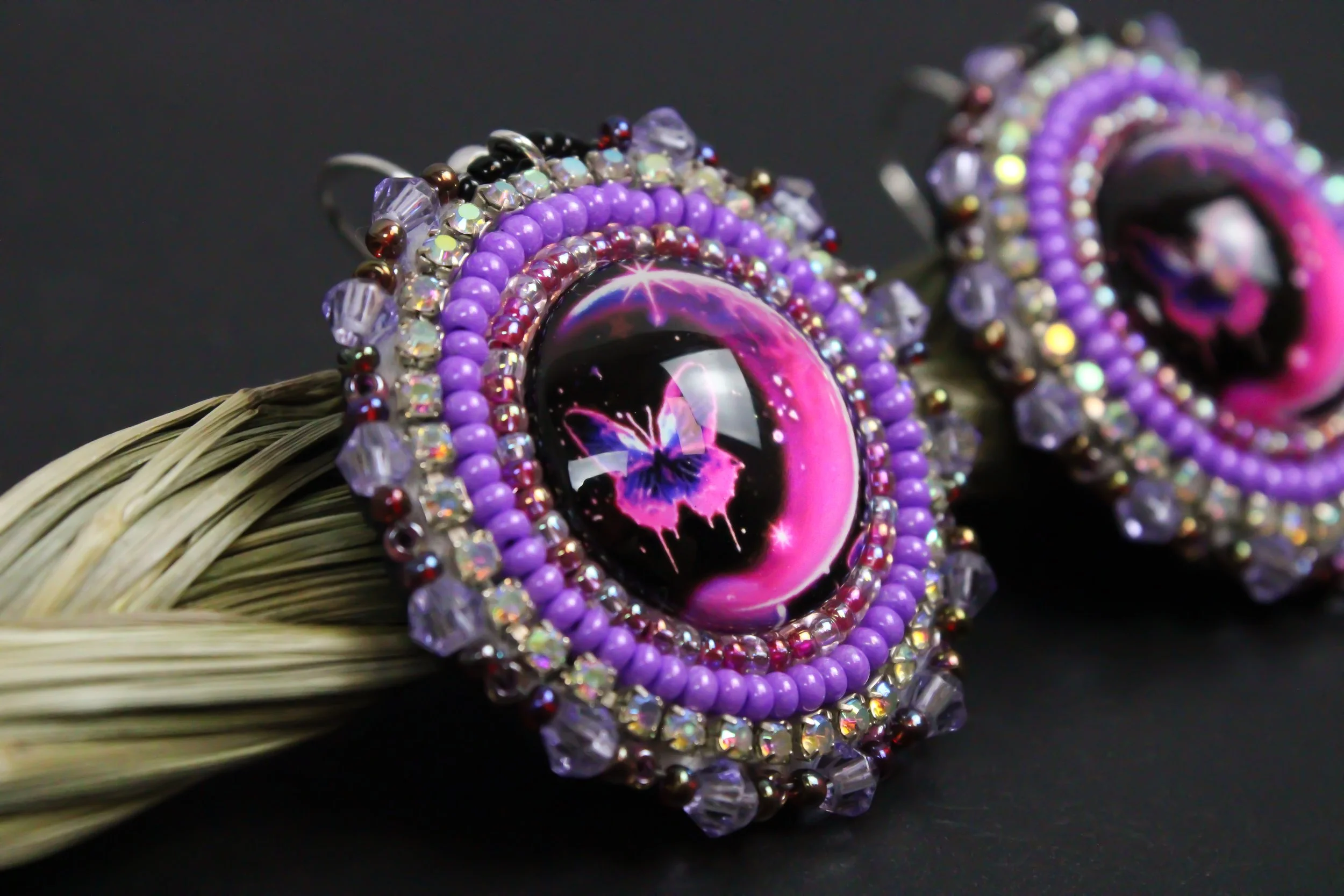 Medium Purple Butterfly Earrings.jpg