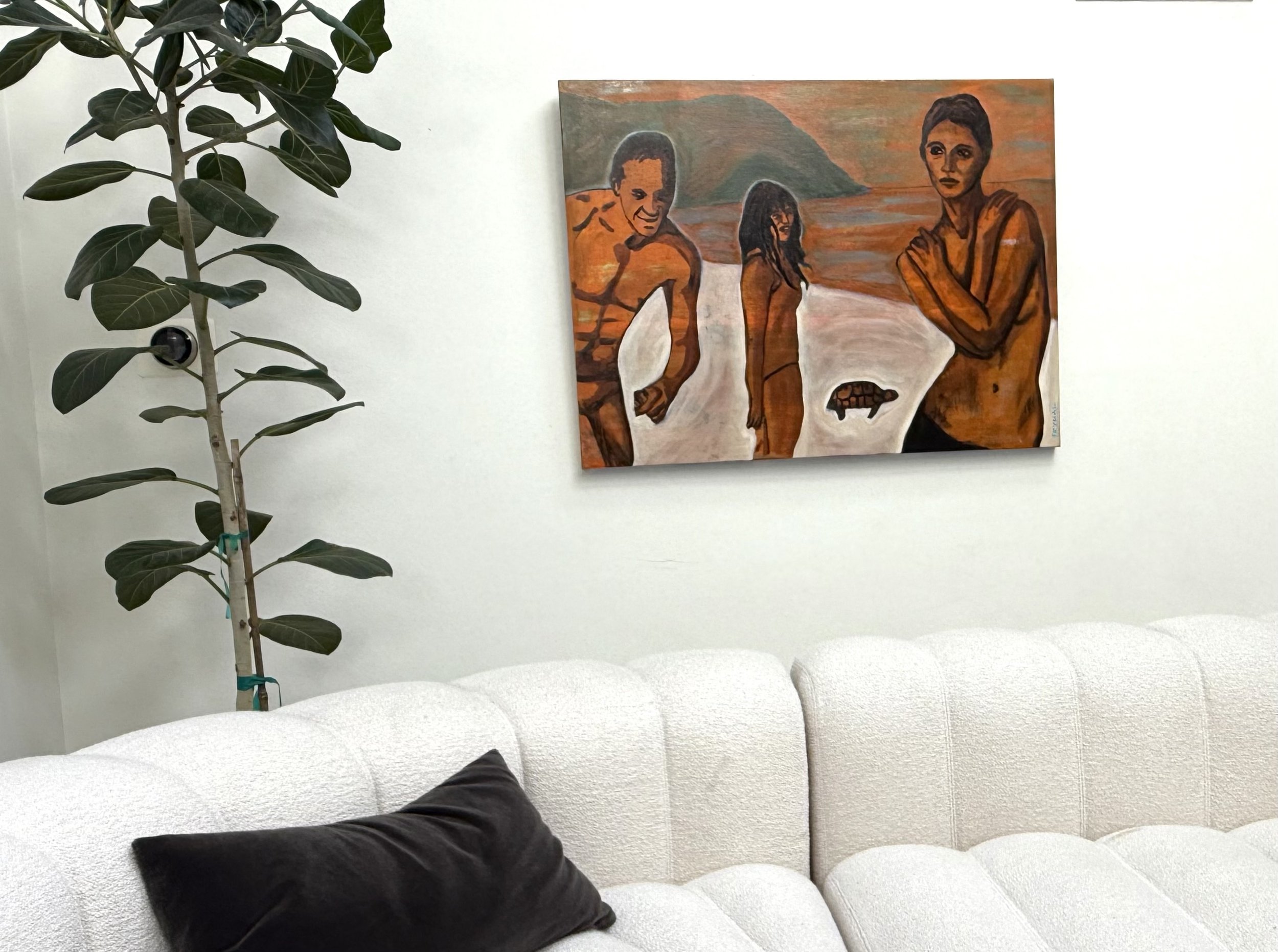 Brad, Charlotte and Venus de Milo on Shell Beach