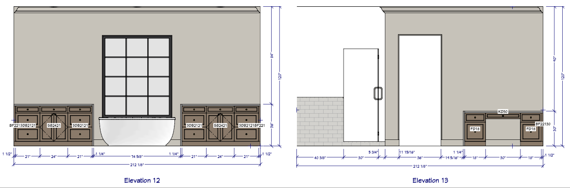 Primary Bath Elevation