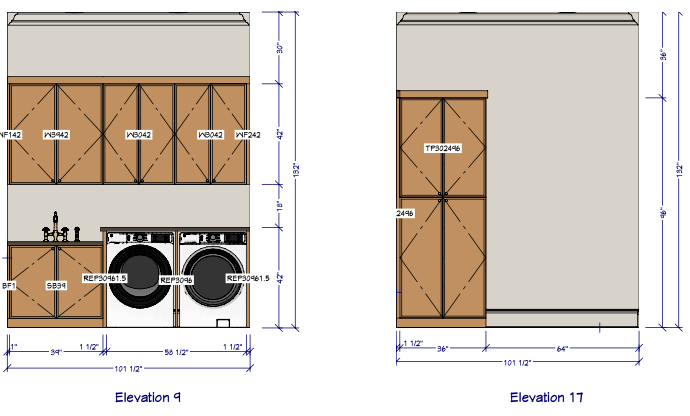 Laundry Elevations