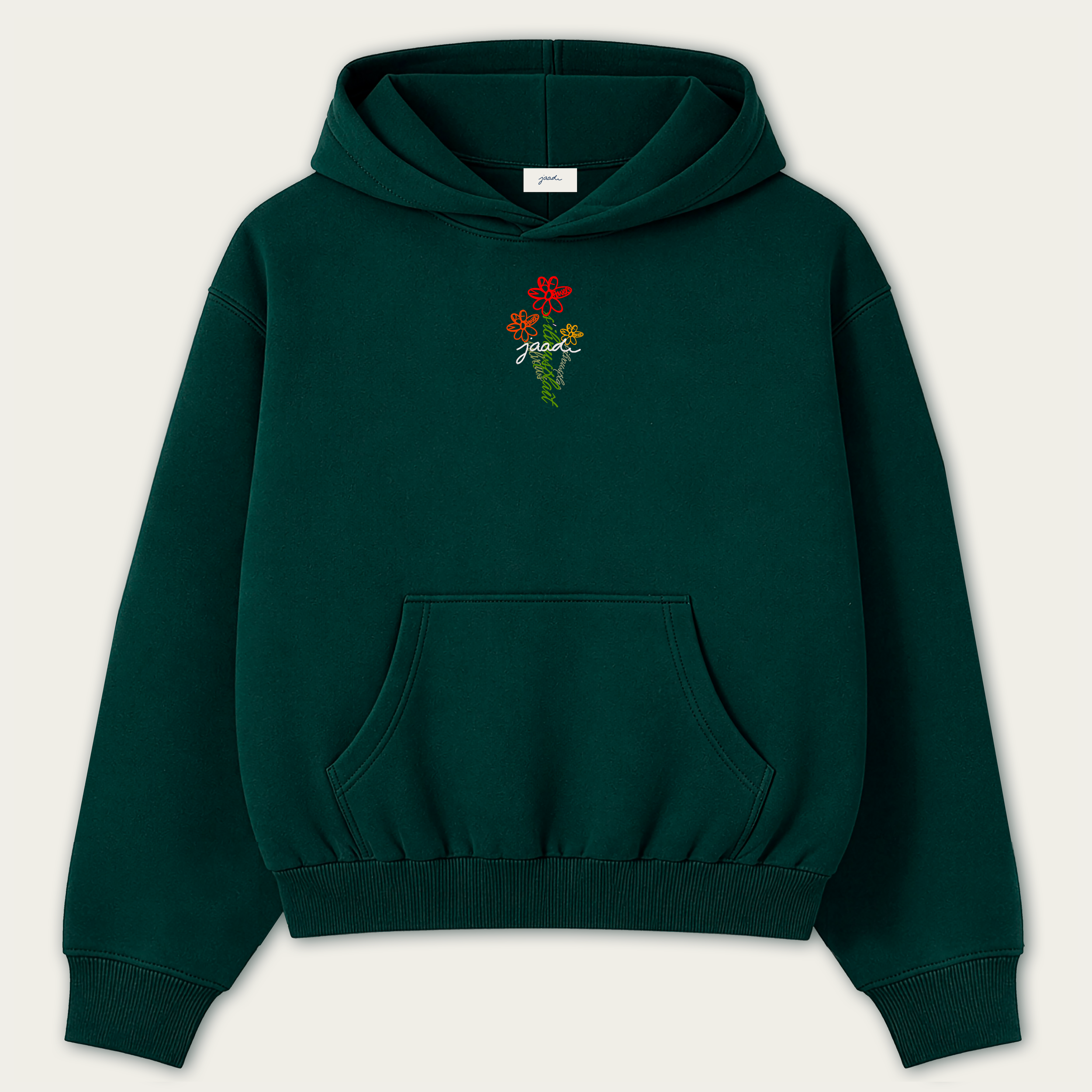 "Le hoodie bouquet"