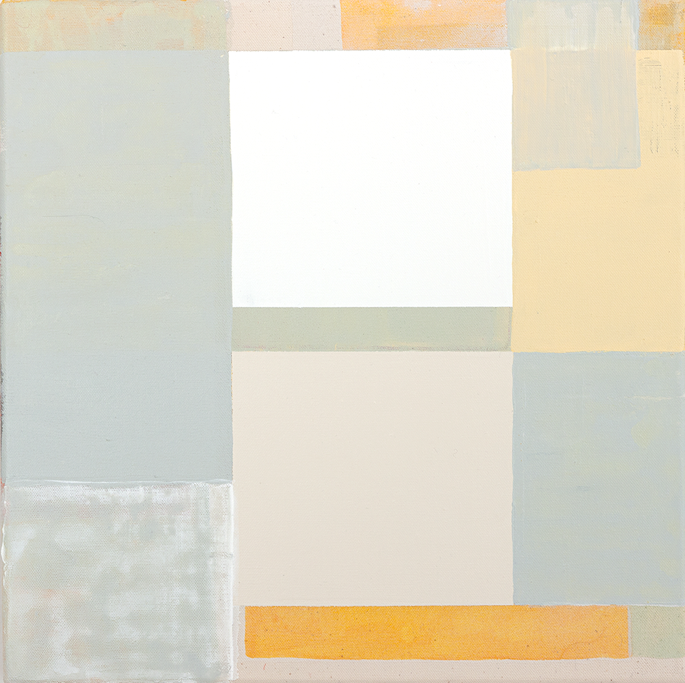 BETWEEN, 2011, Acrylic on canvas, 15 x 15 in.