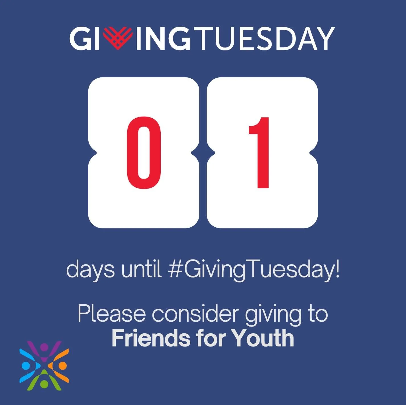 Giving Tuesday is tomorrow! 🎉

For 46 years, Friends for Youth has created safe spaces where connections grow, spaces free from judgment, where young people can be themselves and begin to see new futures for their lives.

Our mission is to empower u