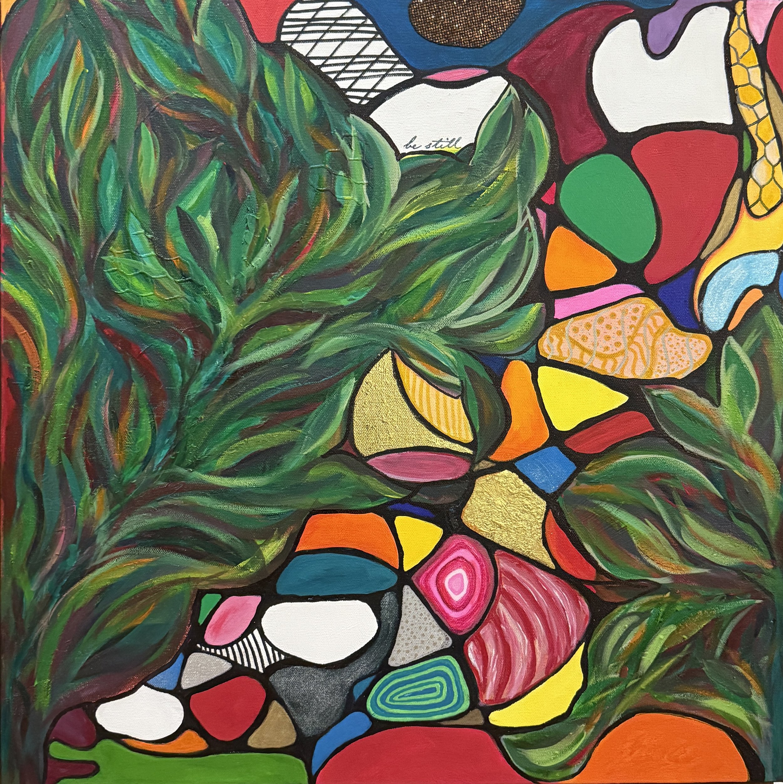 Acrylic Abstract by Jessica Blythe,
24 x 24 x 1.5 "
