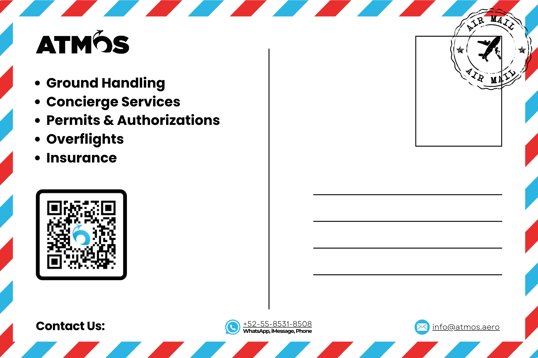 atmos 135 ops and 91 ops services ground handling for aicrafts concierge services for crew and trip supports