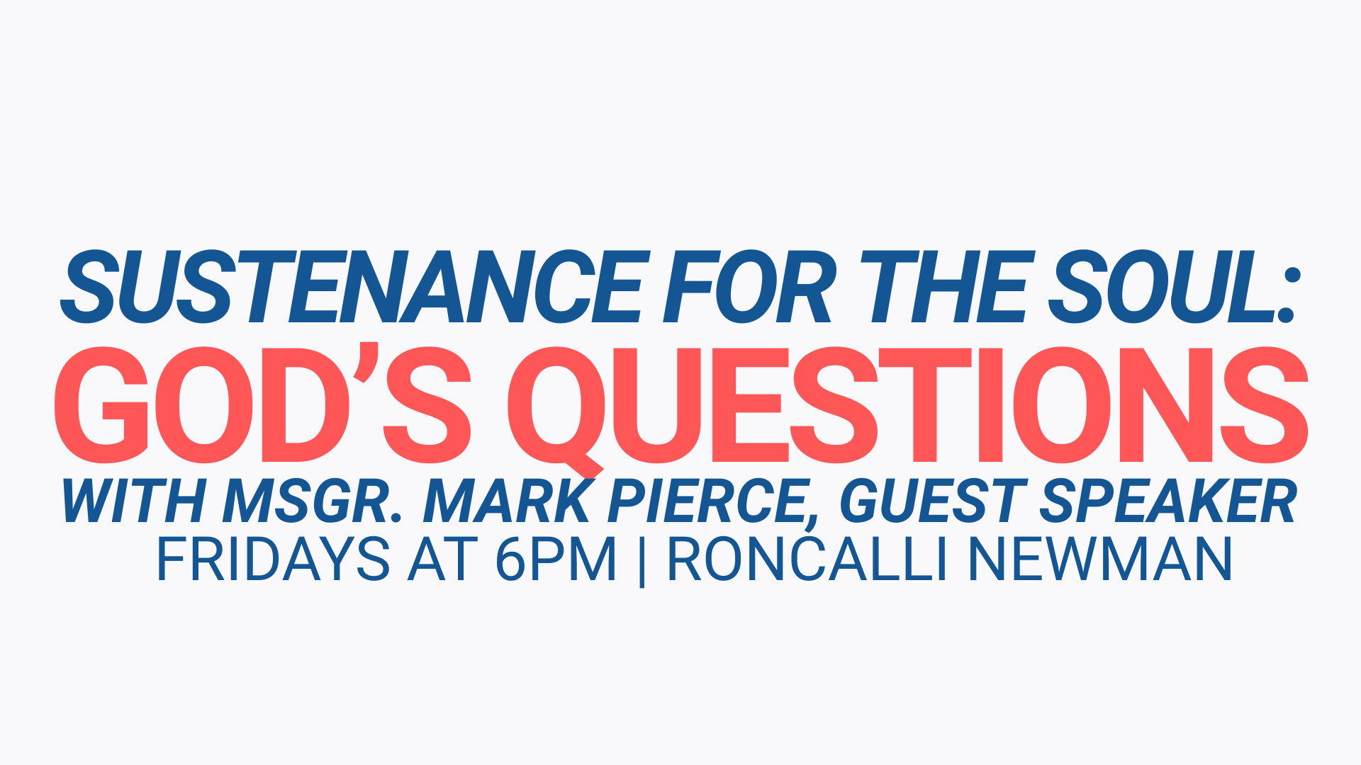 Sustenance for the Soul: God's Questions | Question 1: "Where are you?"