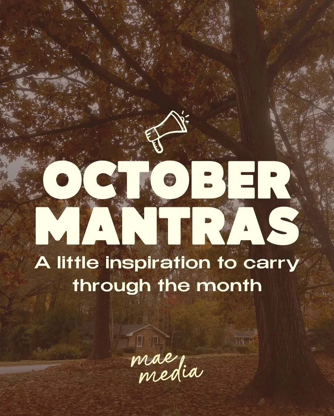 October is here, and with it comes a fresh season, new energy, and a chance to slow down and realign. 🍂

These mantras are little reminders to carry with you this month! Whether you&rsquo;re protecting your peace, chasing big goals, or just trying t