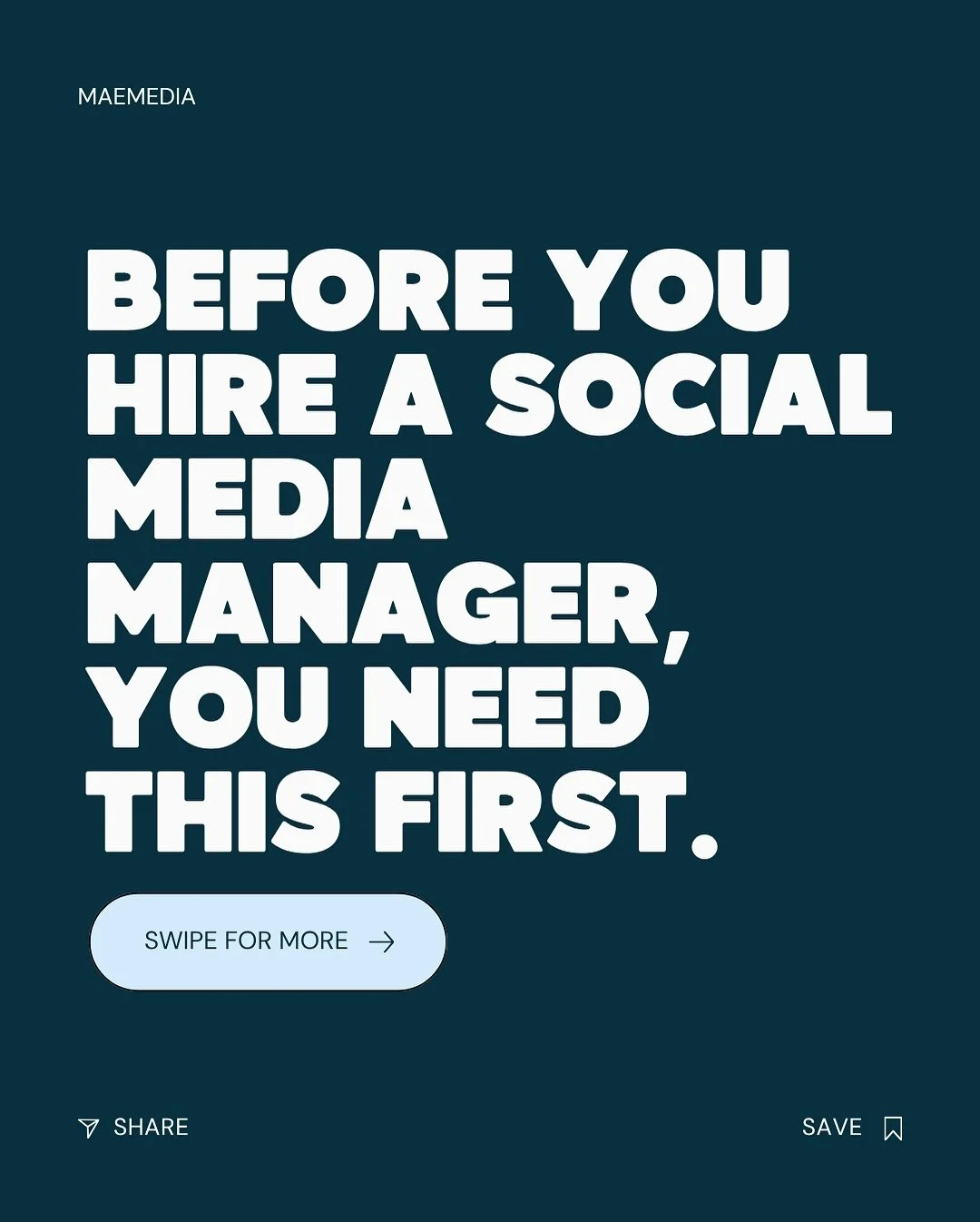 Before you hire a social media manager, make sure your foundation is ready for strategy. 💻

Because even the best content can&rsquo;t fix a brand that&rsquo;s unclear about who it is or where it&rsquo;s going.

Here&rsquo;s what you actually need fi