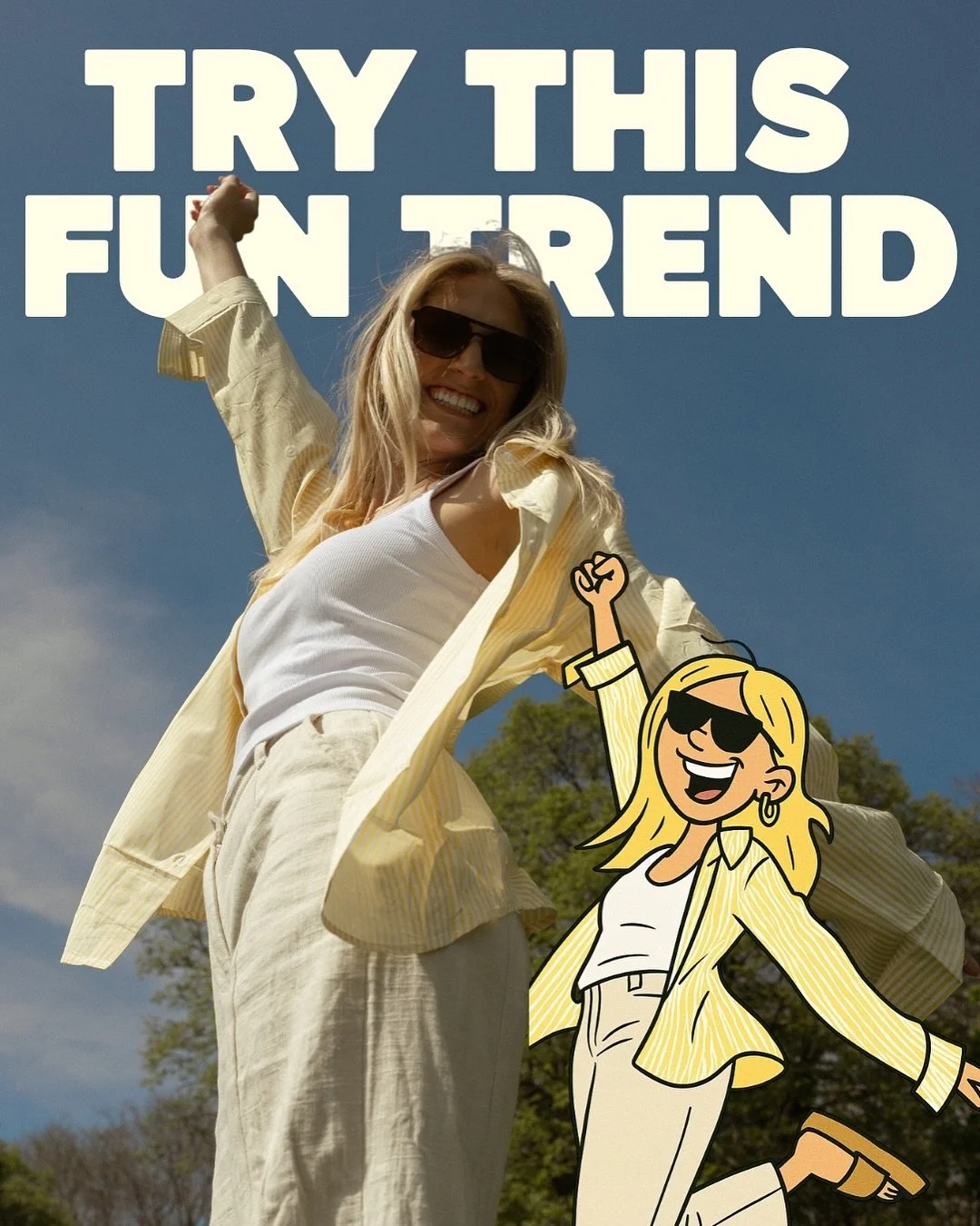 Try This Fun Trend Friday ✨

This trend has been going for a few weeks, but we&rsquo;re still obsessed!

Type this prompt into ChatGPT and add some more character to your next post:

&ldquo;Turn this photo of me into a Lizzie McGuire&ndash;style cart