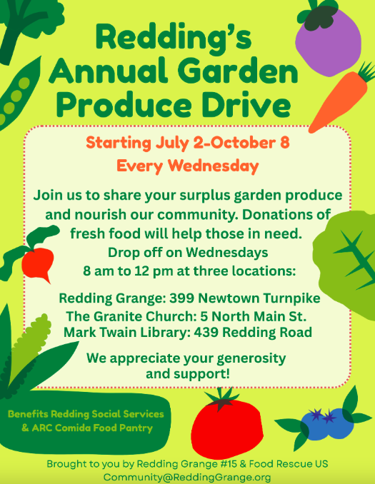 Redding's Annual Garden Produce Drive