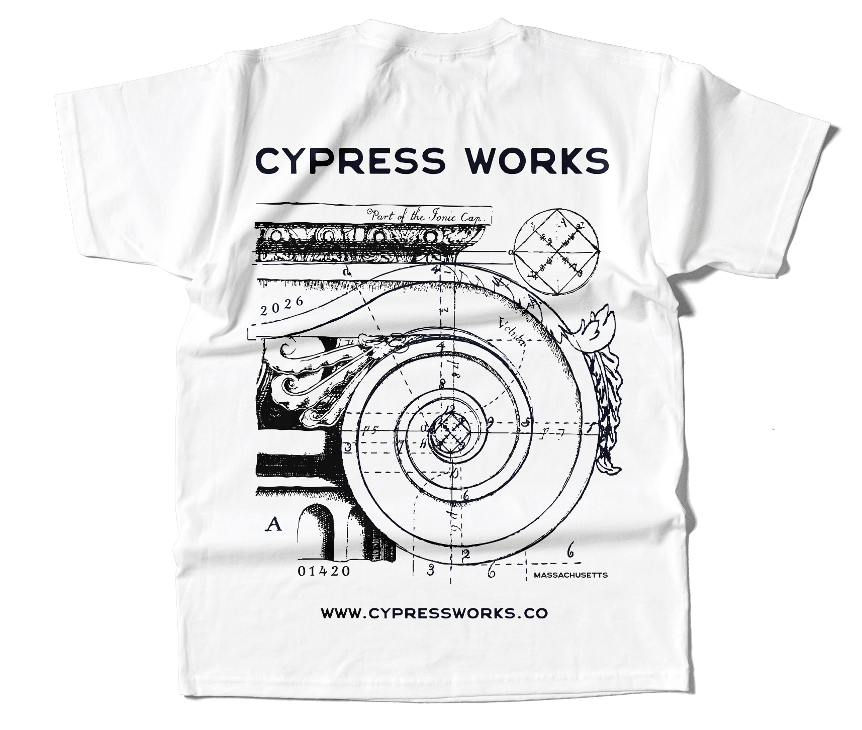 SoleilDesignCo_CypressWorks_Tshirt_BWhite.png