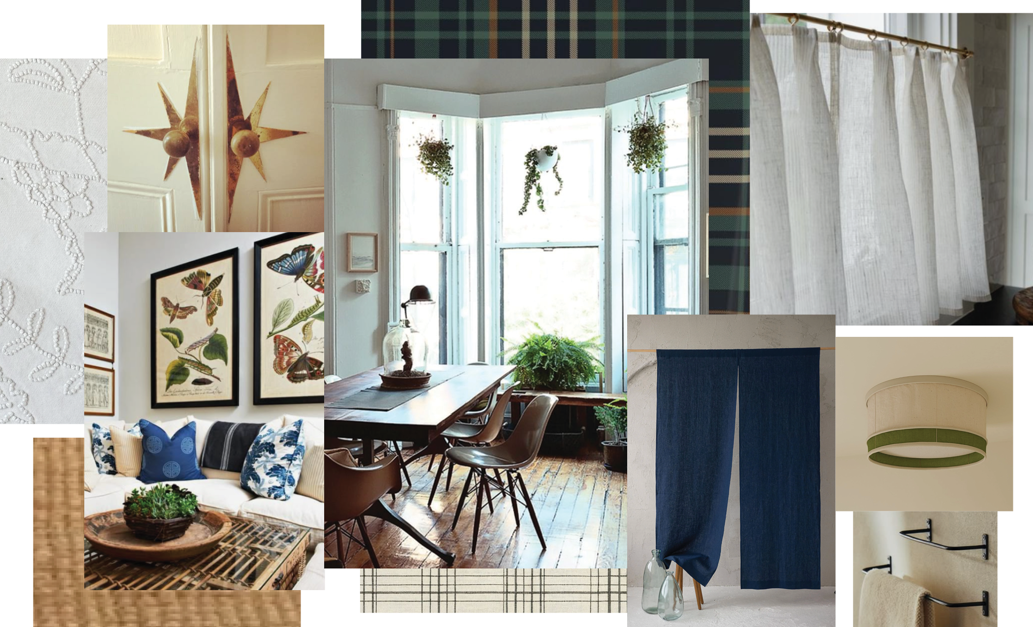 Moodboard for Worcester County styling and spatial design project. Soleil Design Co in Massachusetts, a branding and website design agency.