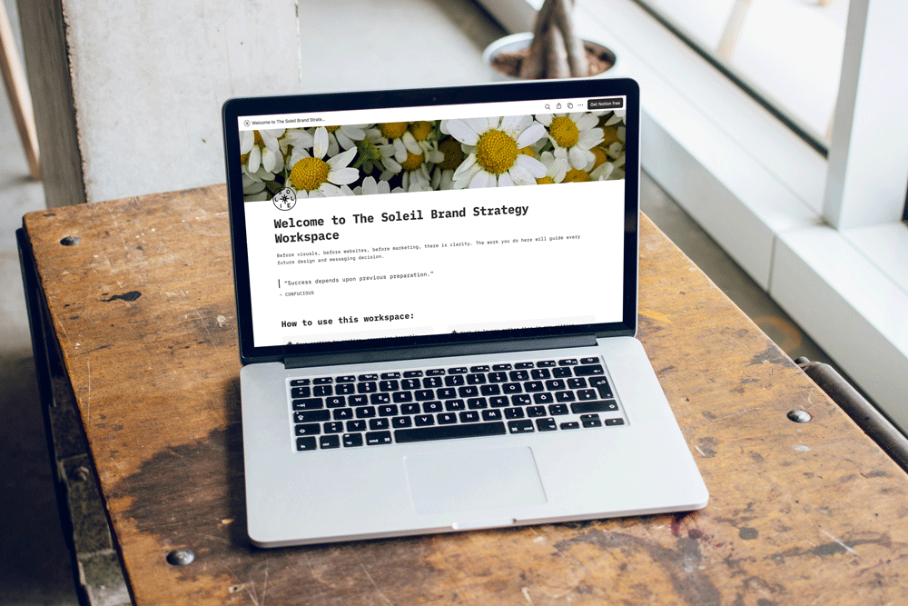 The Soleil Brand Strategy Workspace