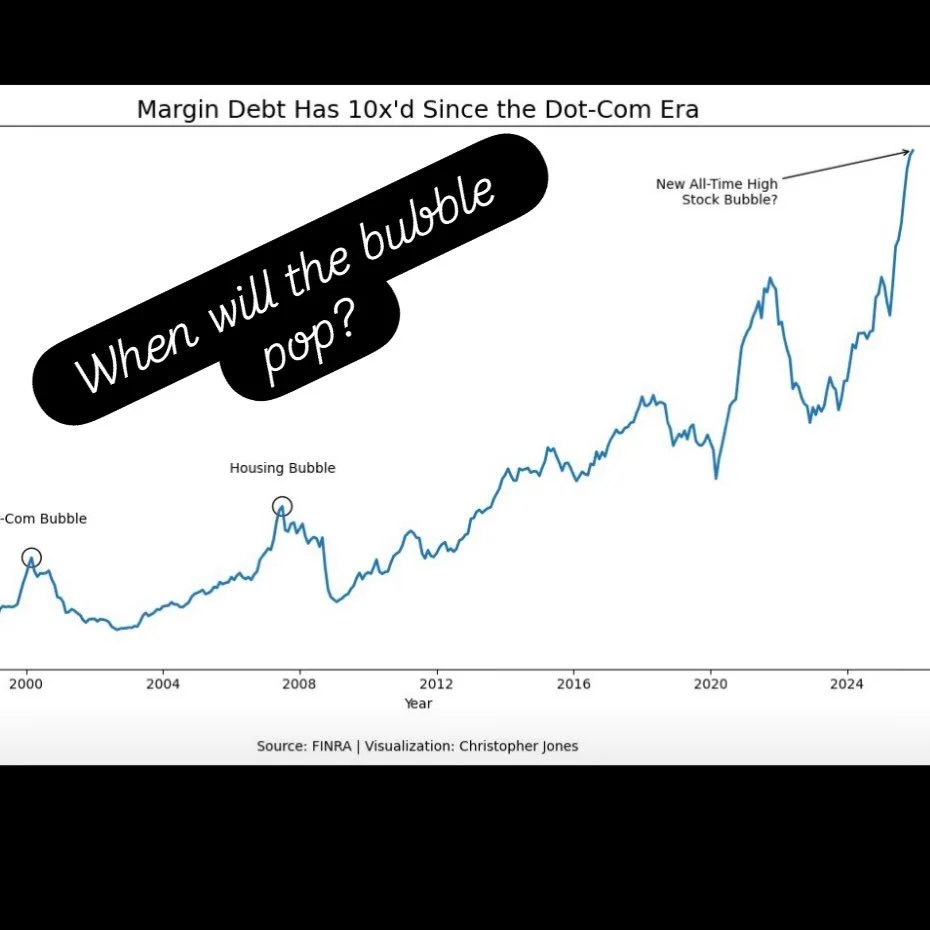 Let&rsquo;s talk about margin debt as an indicator of Stock Market health.

Every month FINRA releases publicly available data on the amount of margin debt in the market.  In general, when people and organizations feel optimistic about the financial 