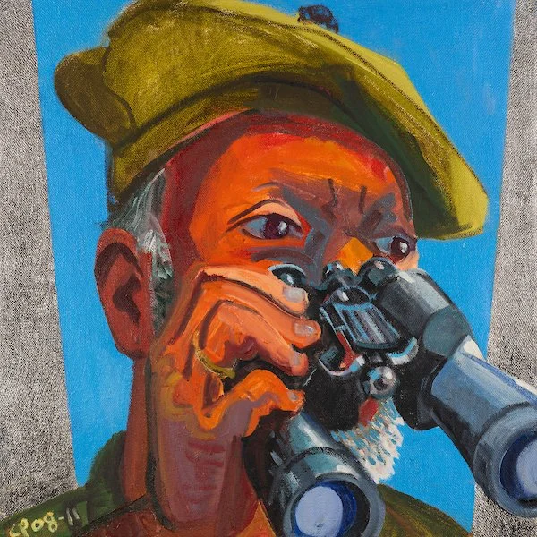 English Beret with Binoculars, 2008