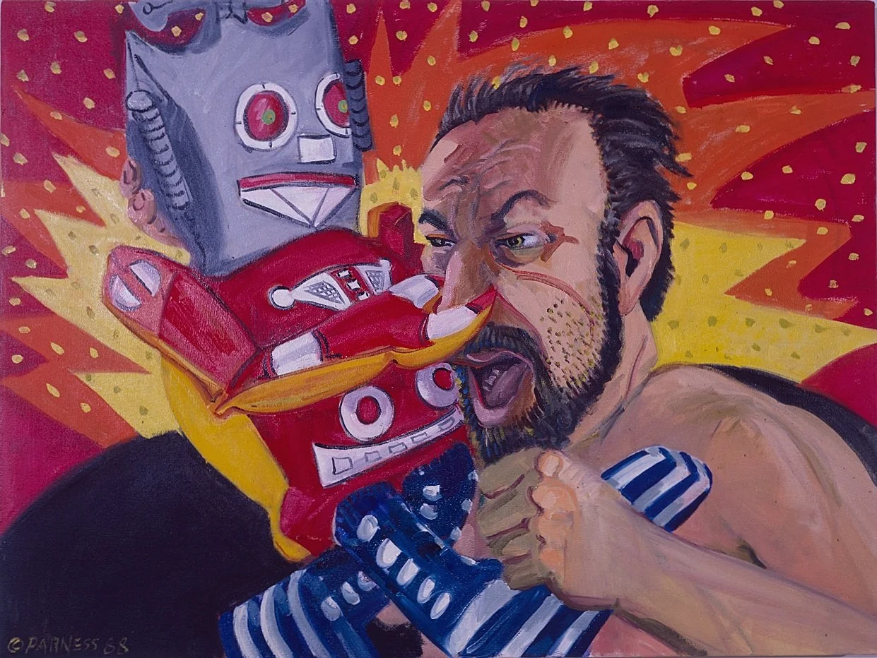 Computer Unfriendly, 1988, Oil on Canvas, 30x40 inches
