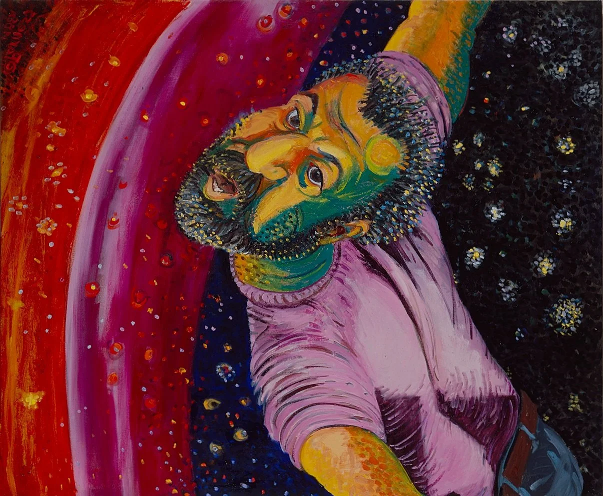 Free Fall, 1988, Oil on Canvas, 50x40 inches