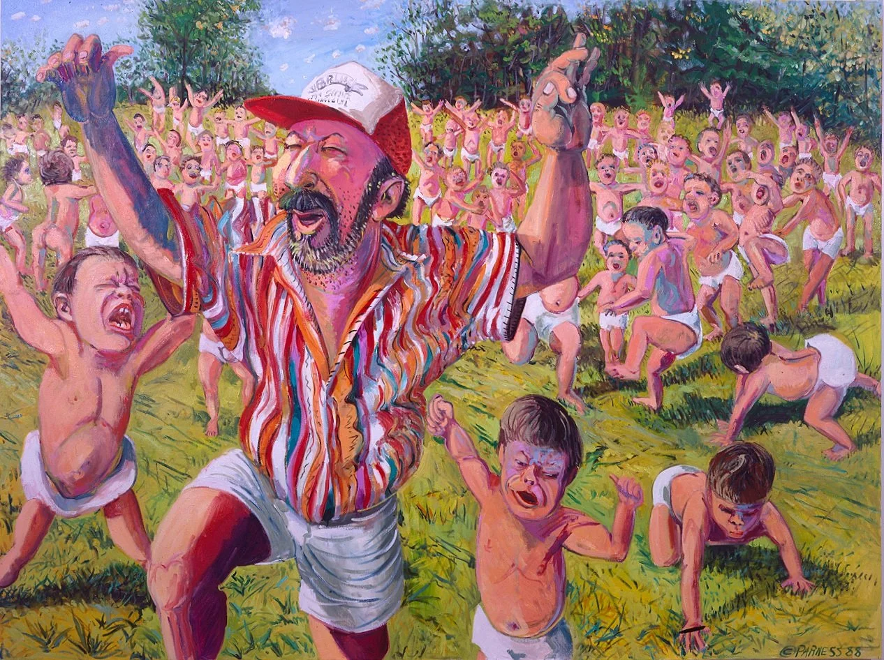 Baby Boom, 1988, Oil on Canvas, 60x80 inches