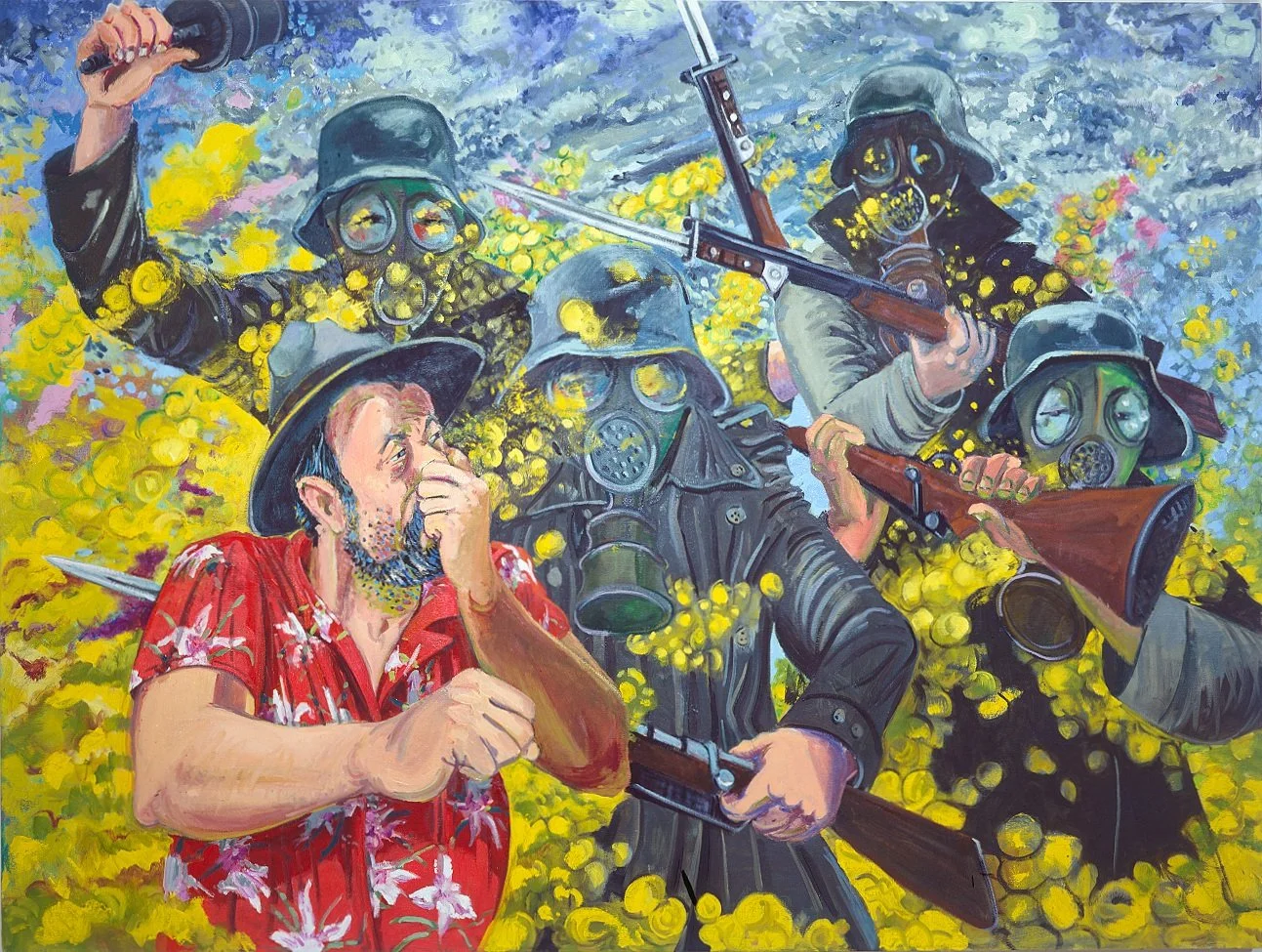 Flatulence, 1990, Oil on Canvas, 60x80 inches