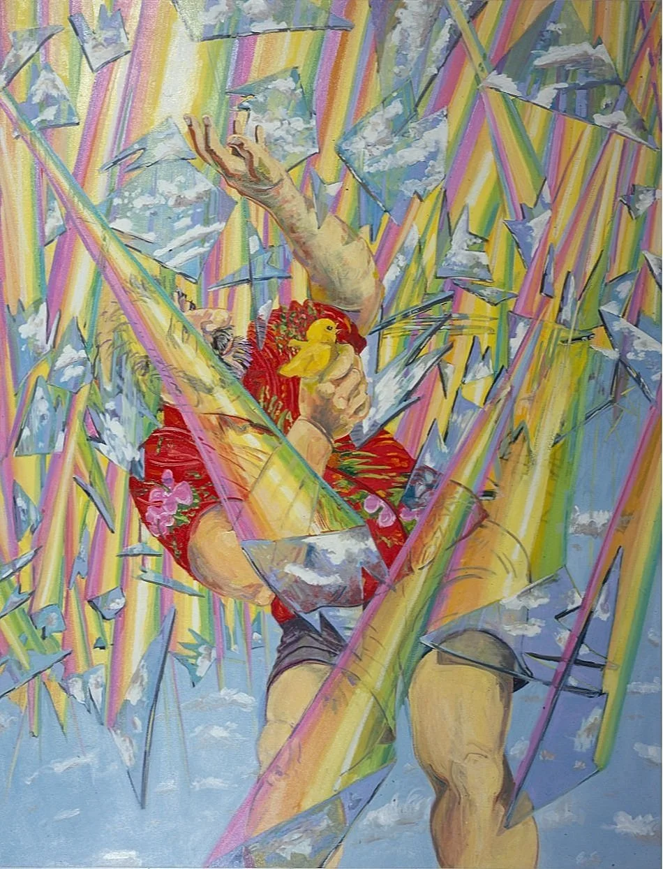 The Sky Is Falling, 1991, Oil on Canvas, 78x60 inches