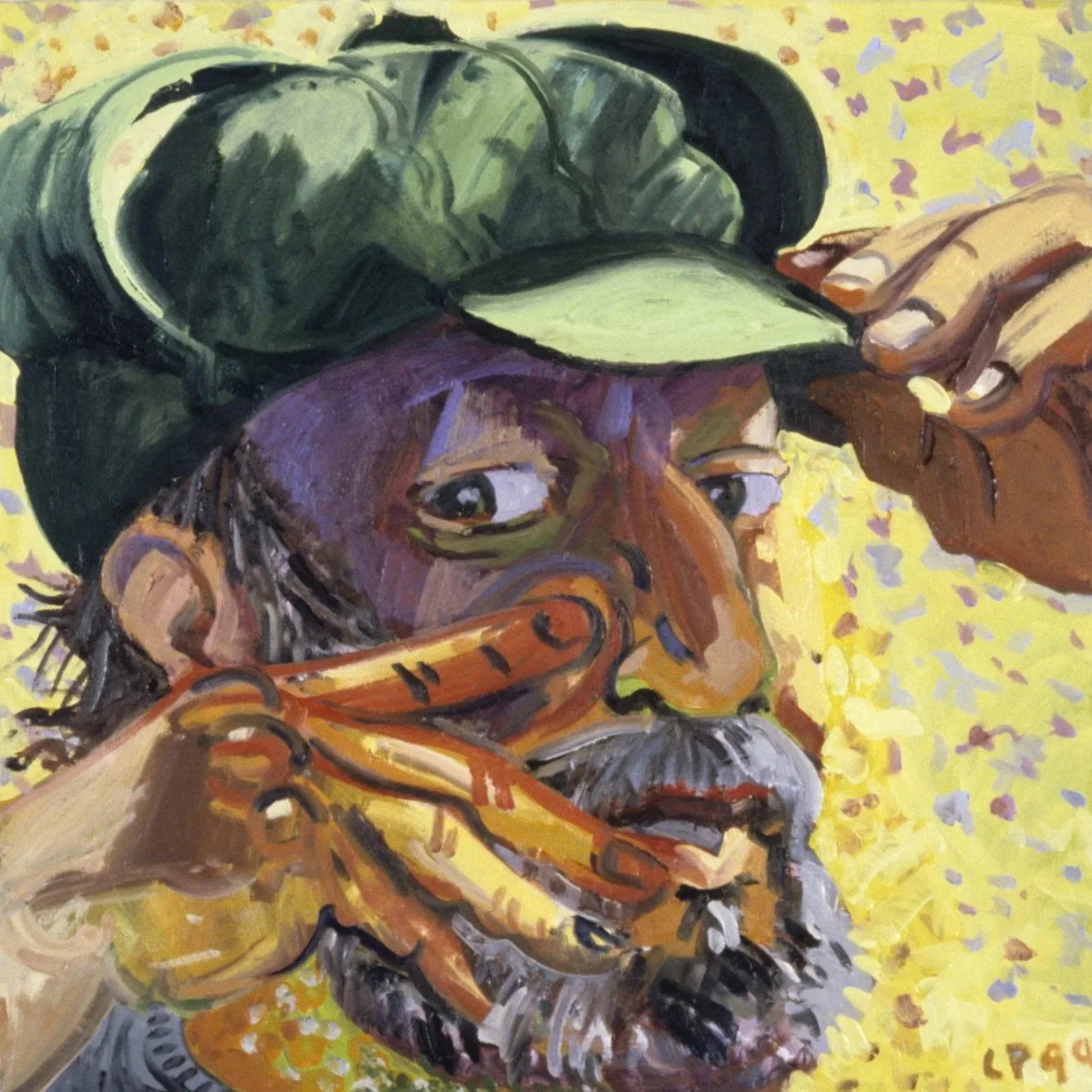 Green Hat with Purple Fingers, 1999