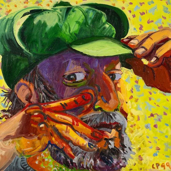 Green Hat with Purple Fingers, 1999