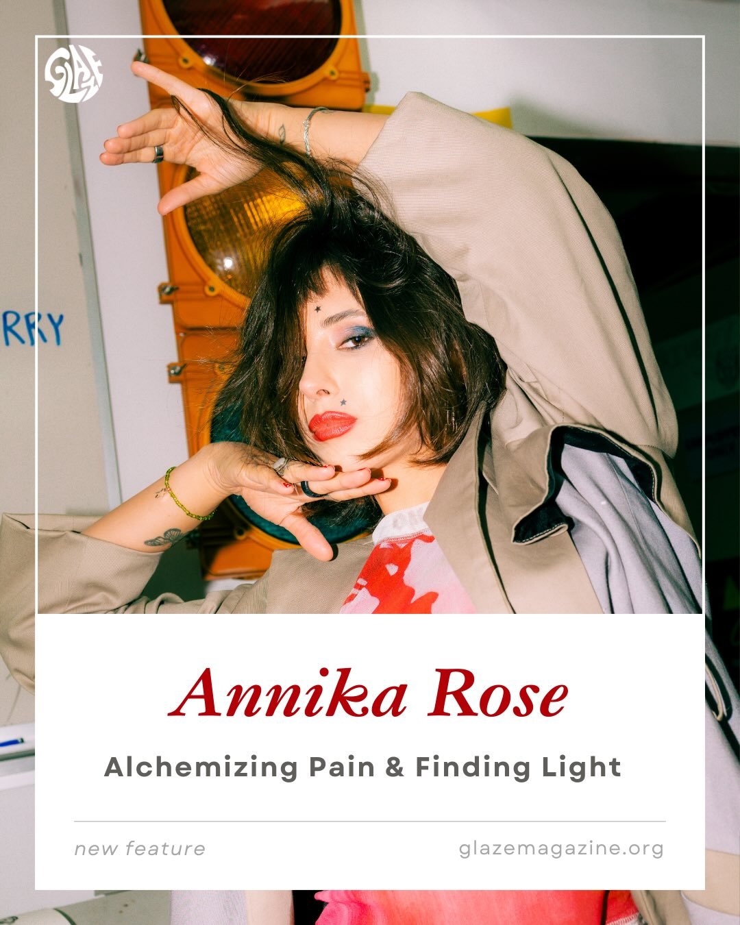 Another artist we interviewed during the Mea Culpa season at New York Fashion Week.
Annika Rose on survival, creative reclamation, and rewriting the story from the inside out.
New feature now live. 🔗 glazemagazine.org/annika-rose

Photographed by Al