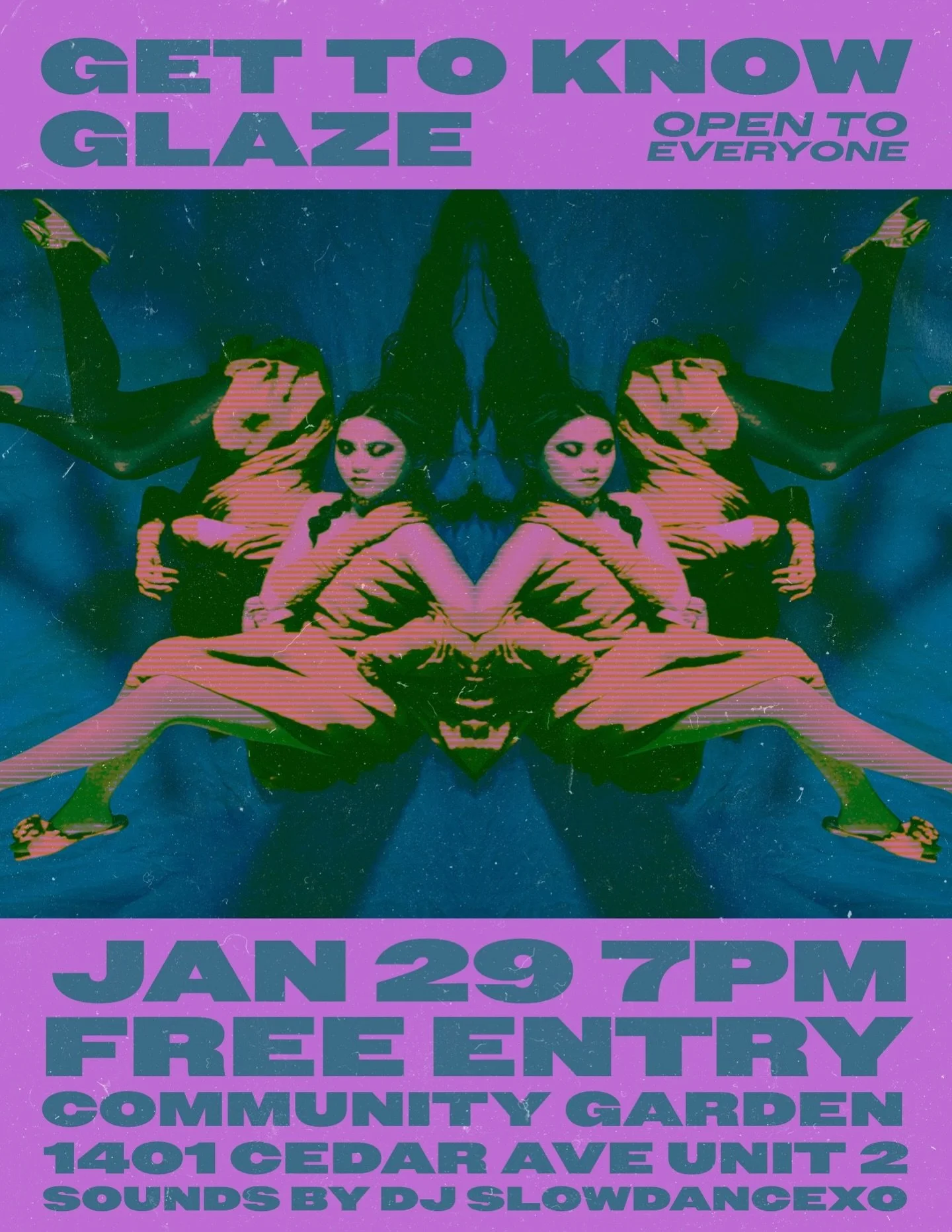 GET TO KNOW GLAZE ✨
Curious about what we do, who we are, and how to get involved, or just hang out with generally cool people? 

Join us for a casual meet + greet with the Glaze team.
Ask questions, meet members and fellow creatives, grab a drink an