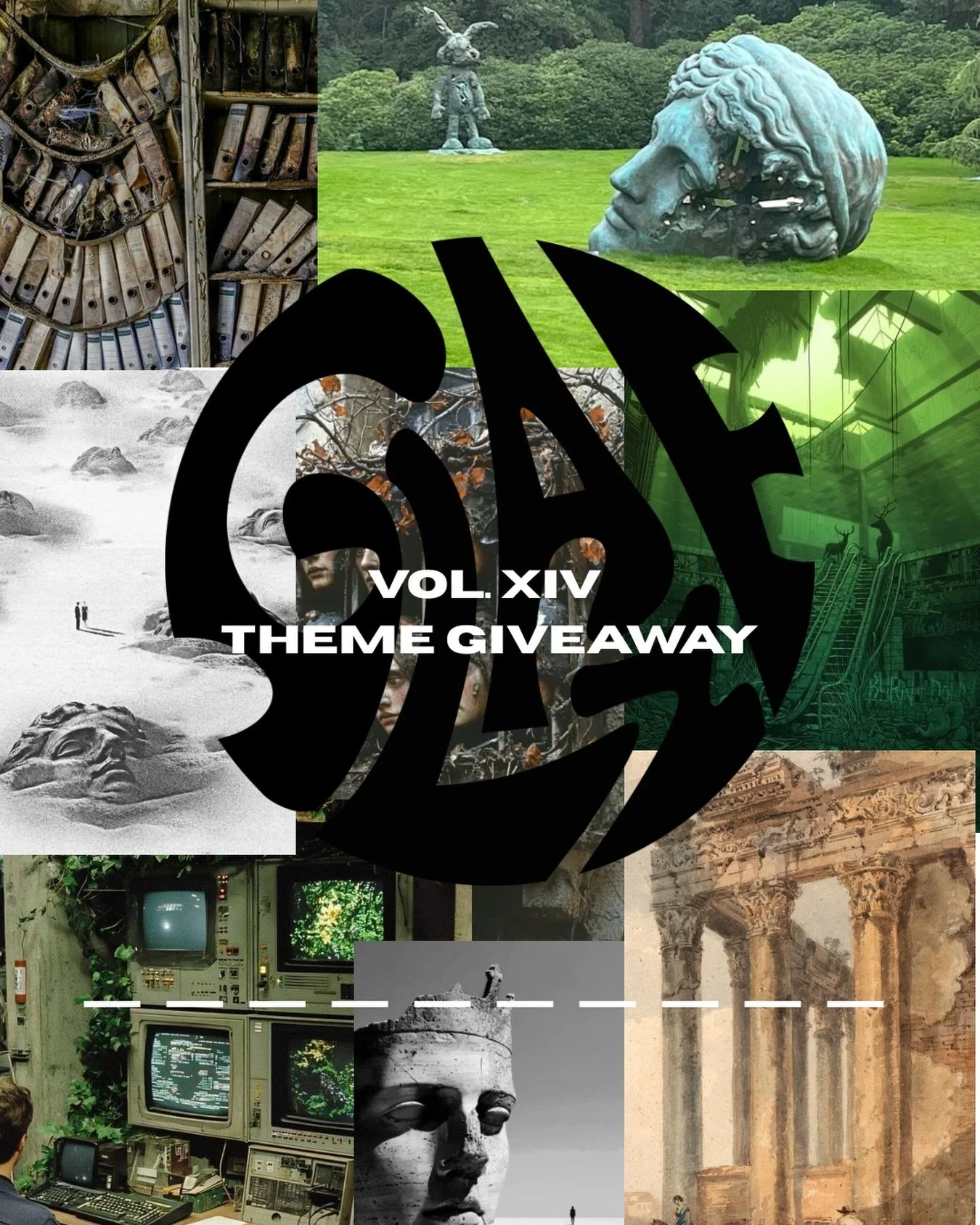 The time has come for you to guess our theme for Volume XIV. Your only hints are the inspo images and letter count in this post 🏛️ 
🧪Win FREE merch and a copy of our next volume by commenting what you think the next theme is
⏳This giveaway ends whe