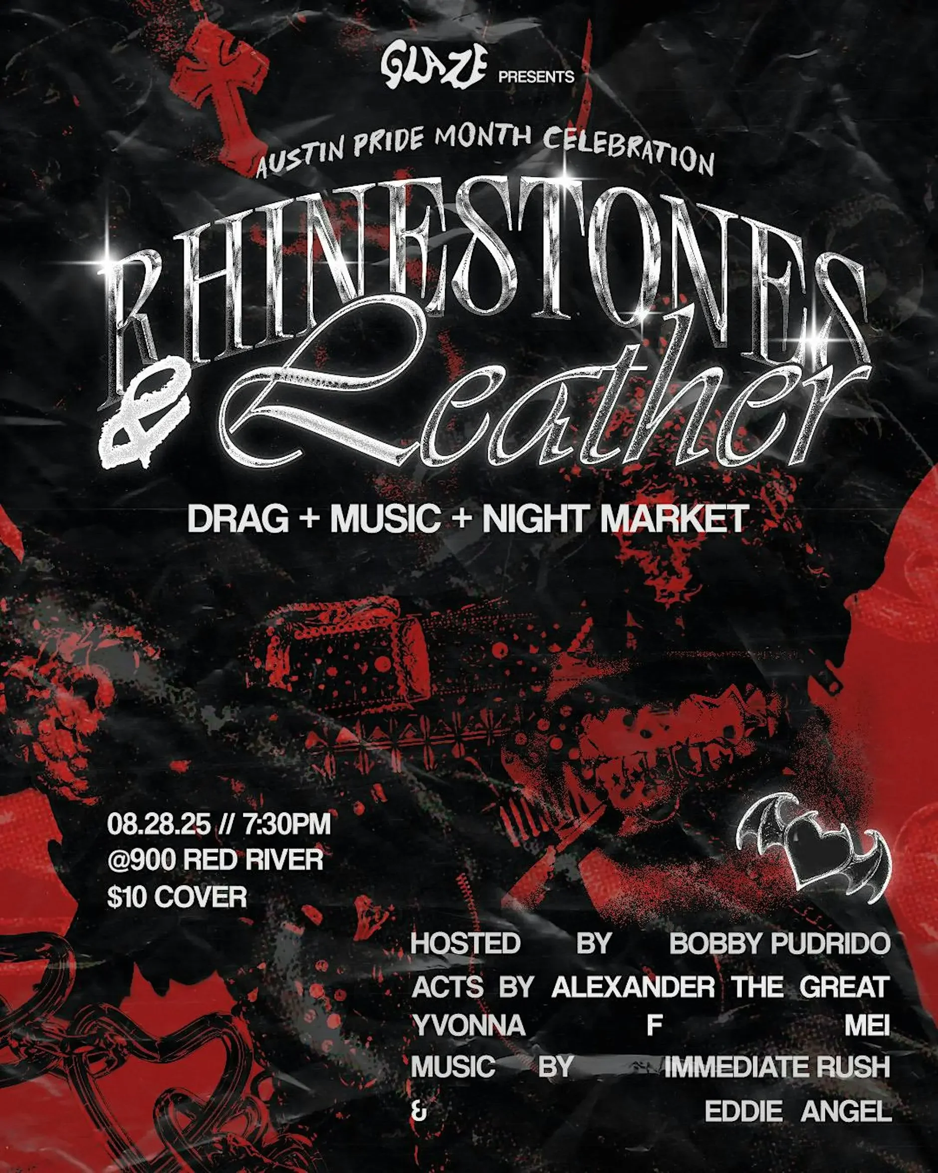 Glaze Zine Presents: Rhinestones and Leather