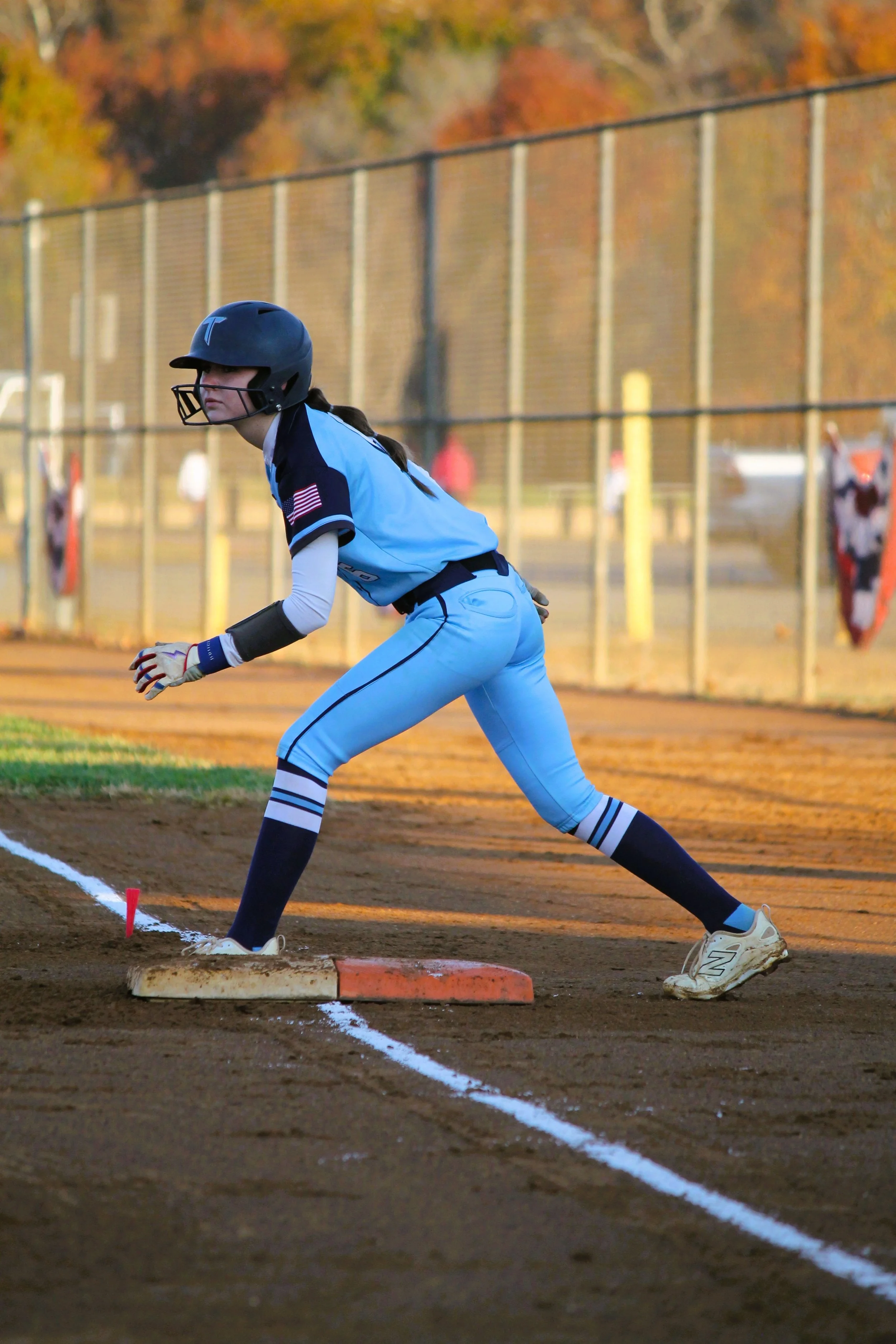 Player running bases