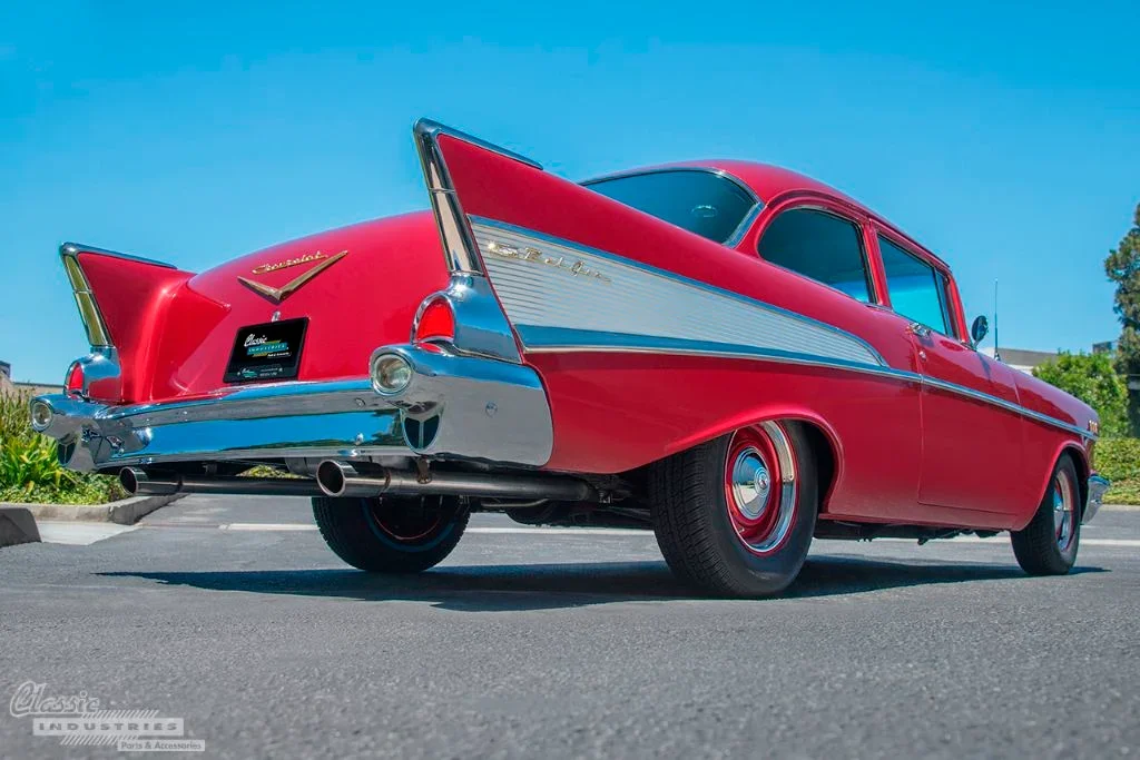 Hot Summer Nights - Tri-five - classic chevy night 