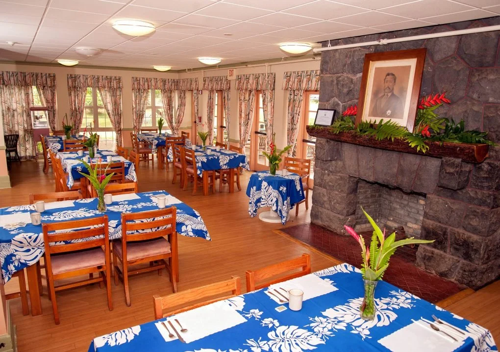 Lined by French doors and windows and cheerful window treatments, our dining room brings warmth to residents and guests. An air-conditioned "Ohana Room” hosts activities to stimulate the mind and body