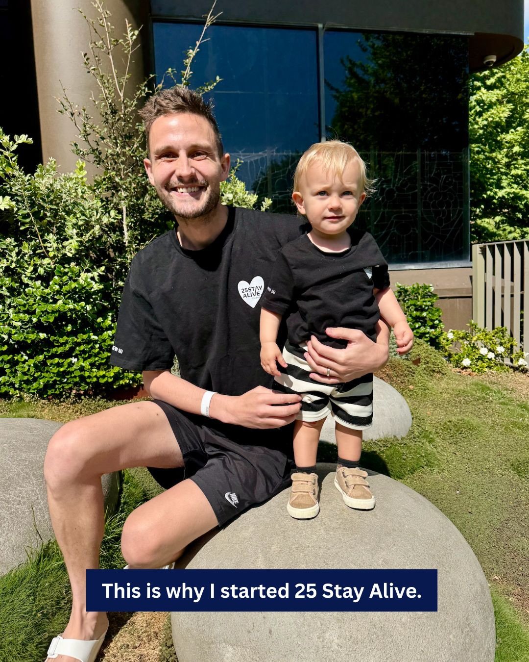 Teddy reminds me why this mission matters. He gives me the ultimate motivation to keep going.

Every bit of support helps us keep this movement growing. Even grabbing some merch genuinely makes a difference.

Thank you for supporting 25 Stay Alive. ?