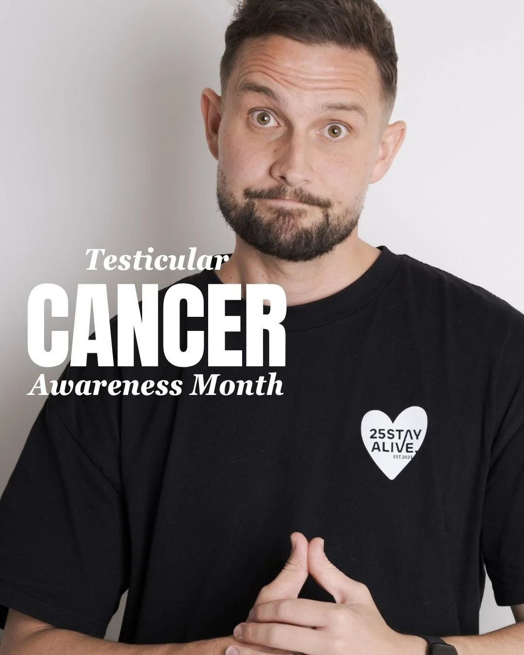Testicular Cancer Awareness Month is one that is close to our hearts. Our founder was diagnosed with it at just 21 years old, and it is the number one cancer in younger males. TC when caught early can have a favourable prognosis, so make sure you gen