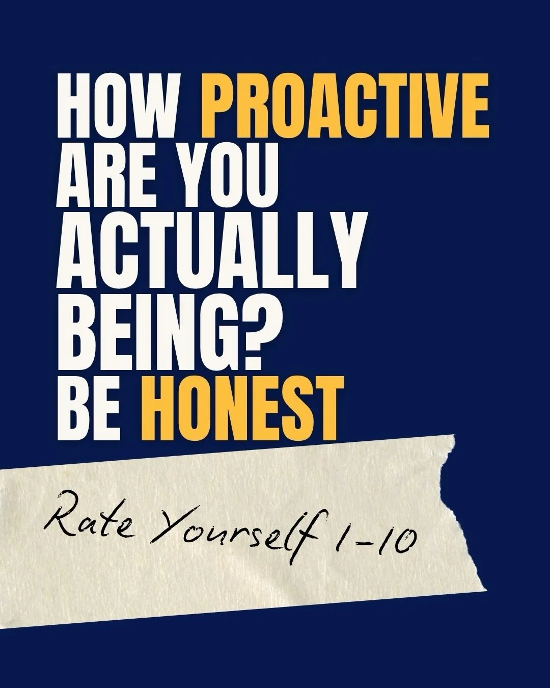 How proactive are you actually with your health?
Rate yourself on each question; 10 = on it. 5 = could be better. 1 = not great.
Swipe through and drop your score below. No judgement