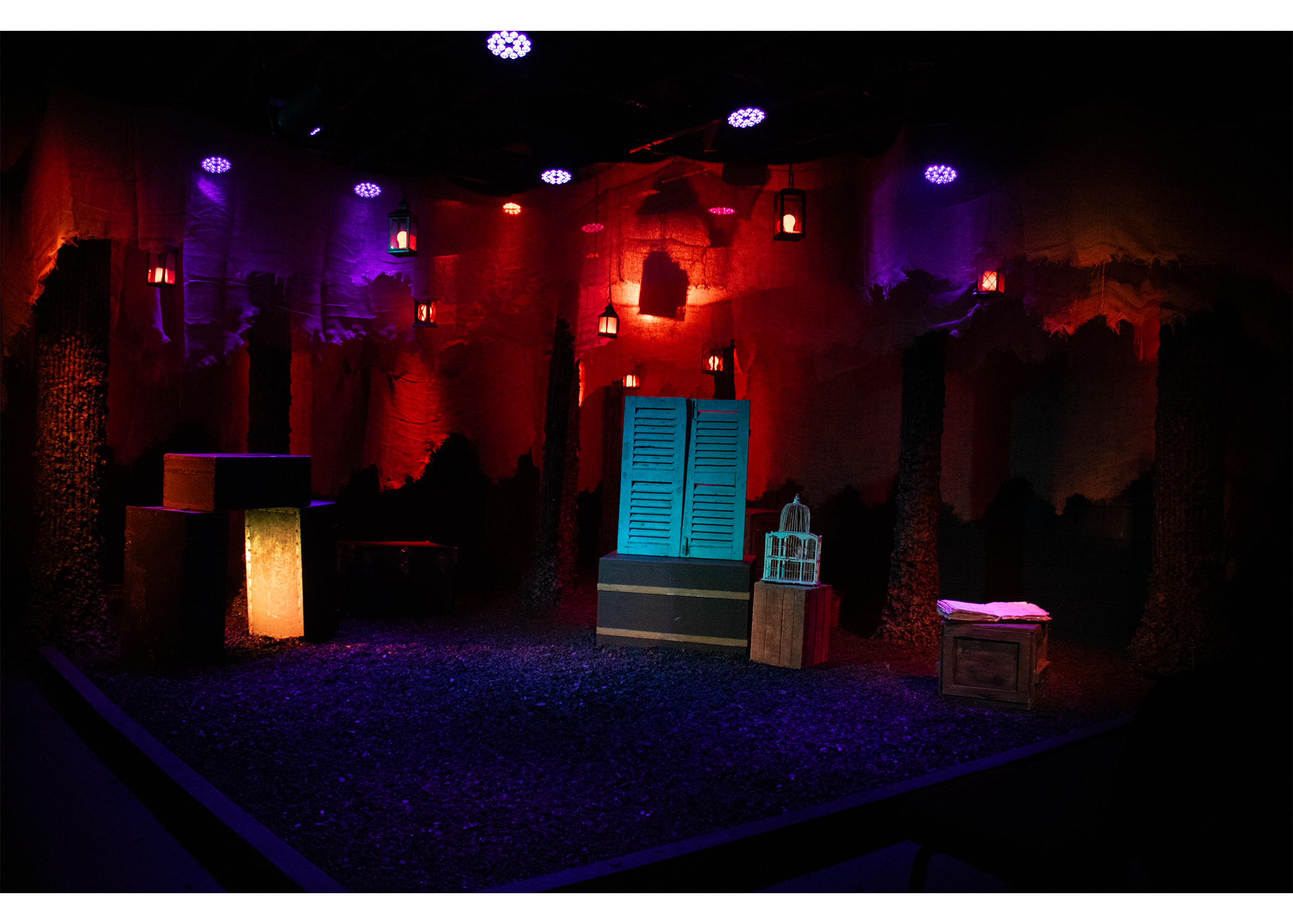 Scenic design for The Woodsman, Street Theatre Company