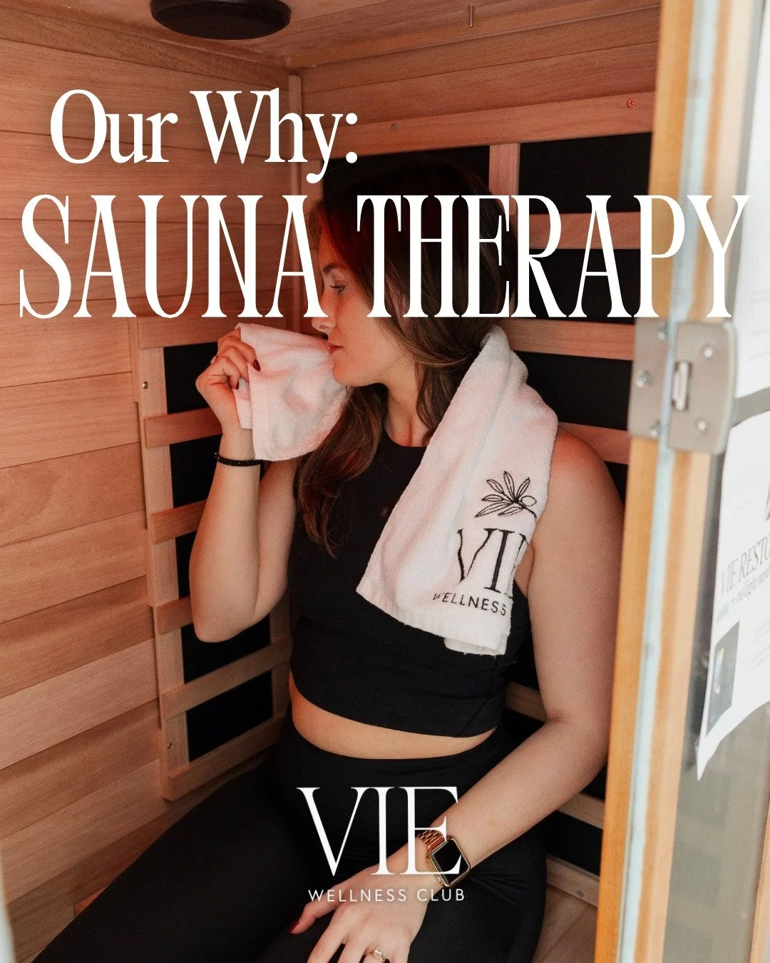 Step into the heat. Step out renewed.

Sauna therapy at VIE is more than a moment of warmth &mdash; it&rsquo;s a full-body reset.

The gentle heat works deep beneath the surface to support:

✨ Reduced stress and relaxation
✨ Muscle recovery and tensi