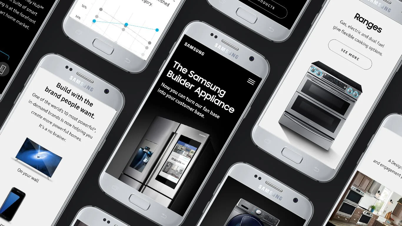 The responsive microsite was targeted towards builders, builder distributors, remodelers, architects, and designers.