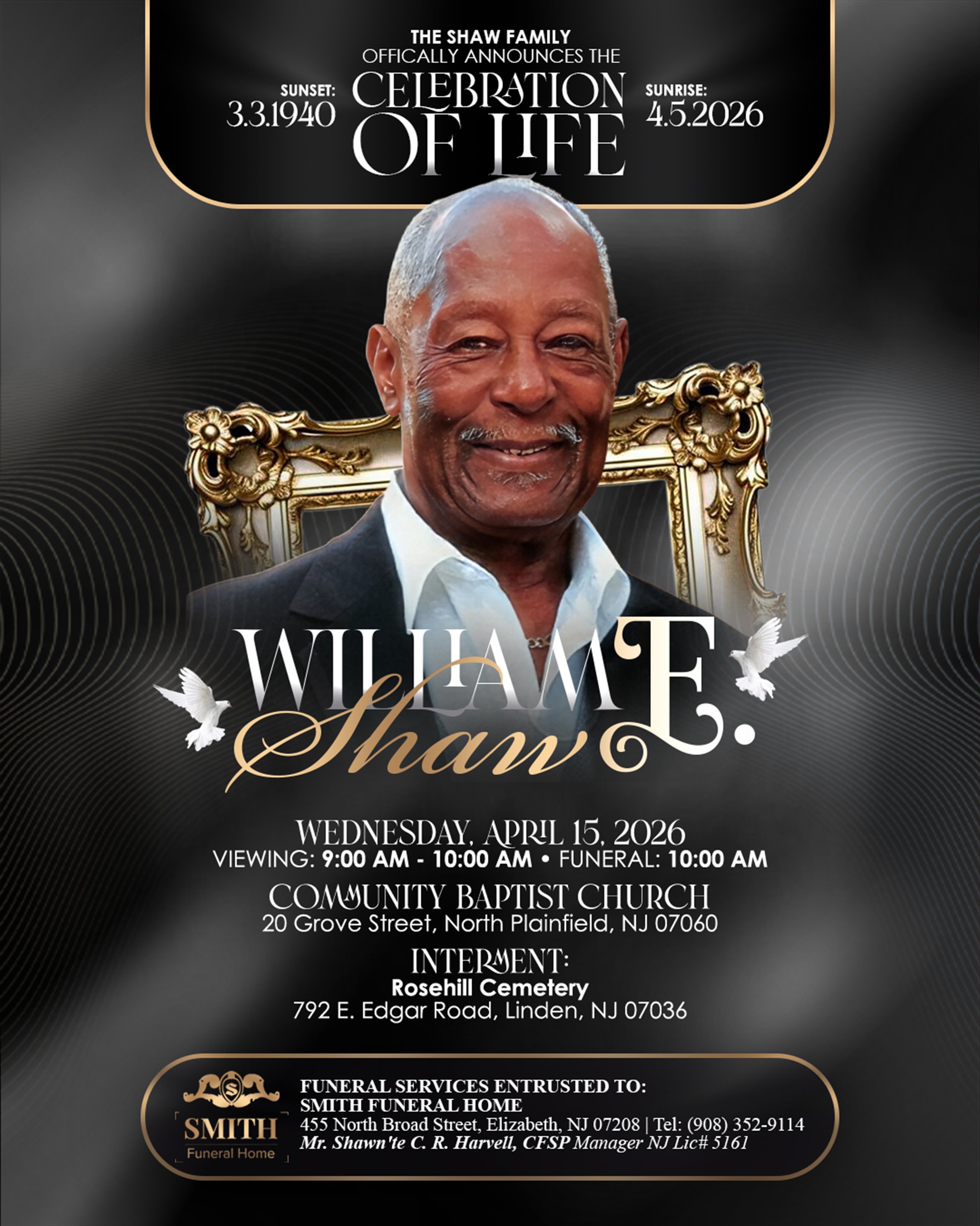 William E. Shaw Announcement.jpg