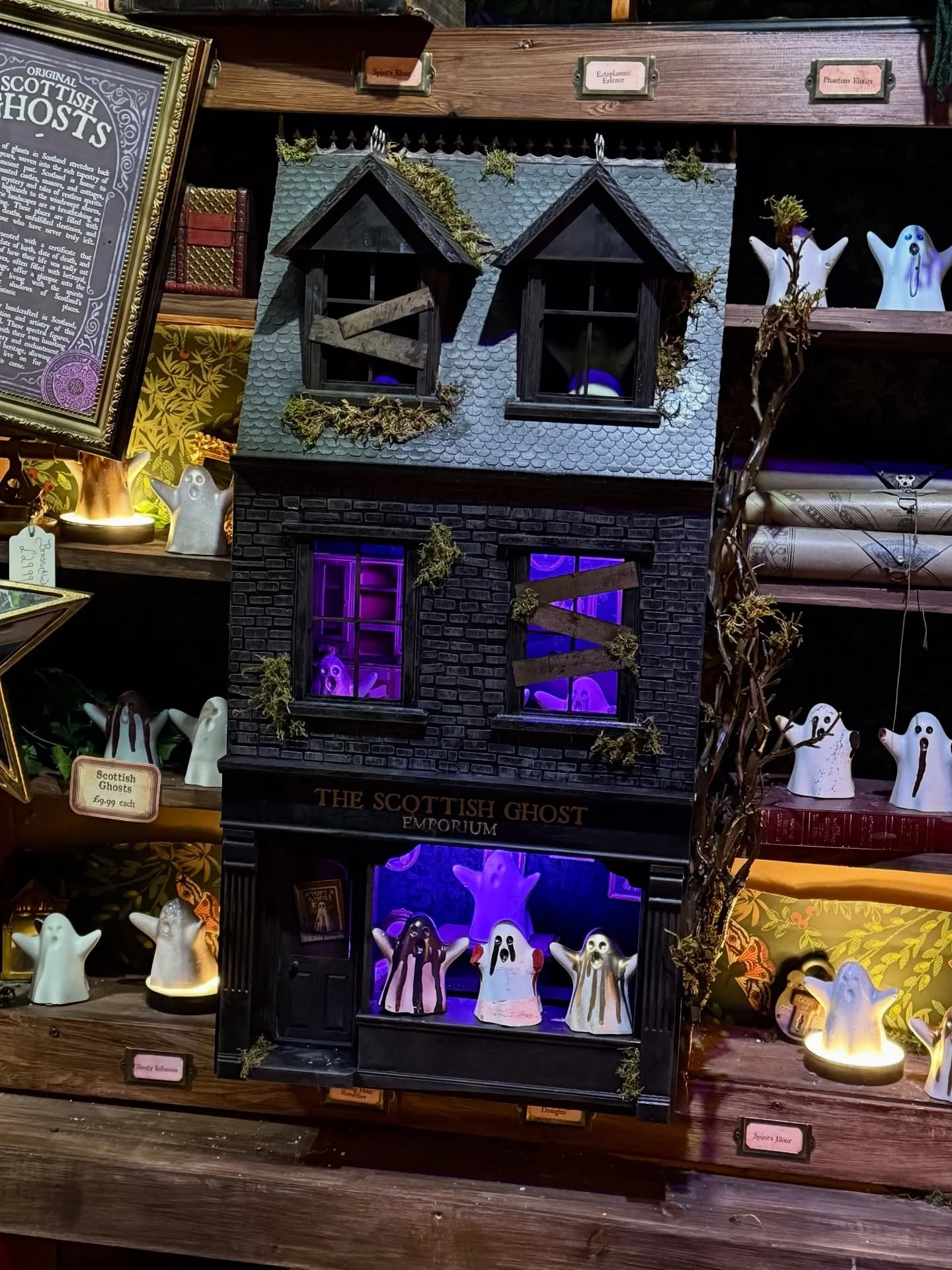 Welcome to our little haunted house! Created by @magicalshopkeeper, it&rsquo;s now the spooky new home for our Scottish Ghosts. 👻

We&rsquo;re currently in the process of reinventing our ghostly friends with a brand-new design coming very soon. But 