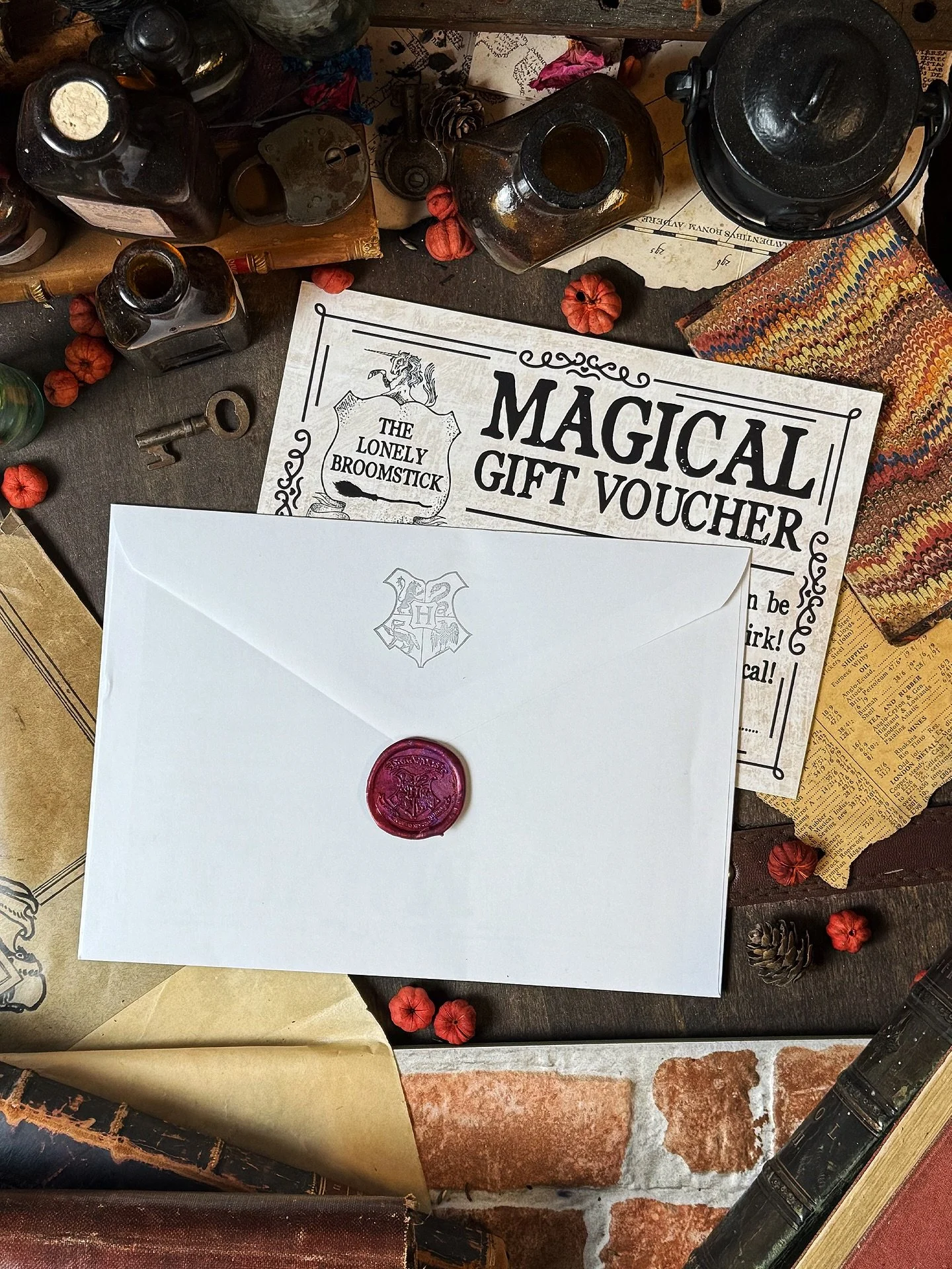 ✨The Lonely Broomstick Gift Card✨

Looking for the perfect gift for the witch or wizard in your life?
Our beautifully crafted gift card is available both in-store and online - presented in a stunning acceptance letter&ndash;style envelope, complete w