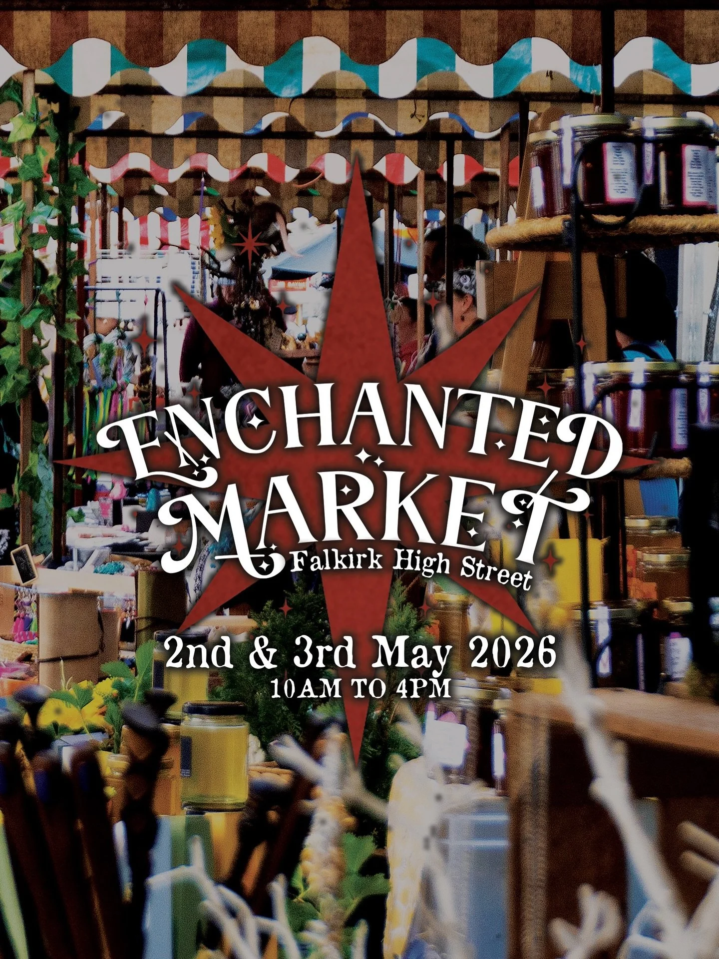 ✨ THIS WEEKEND: The Enchanted Market ✨

Step into a world of magic as The Enchanted Market 2026 arrives in Falkirk!

Wander through over 50 spellbinding stalls, where you&rsquo;ll find unique treasures, handcrafted goods, and mystical delights. Keep 