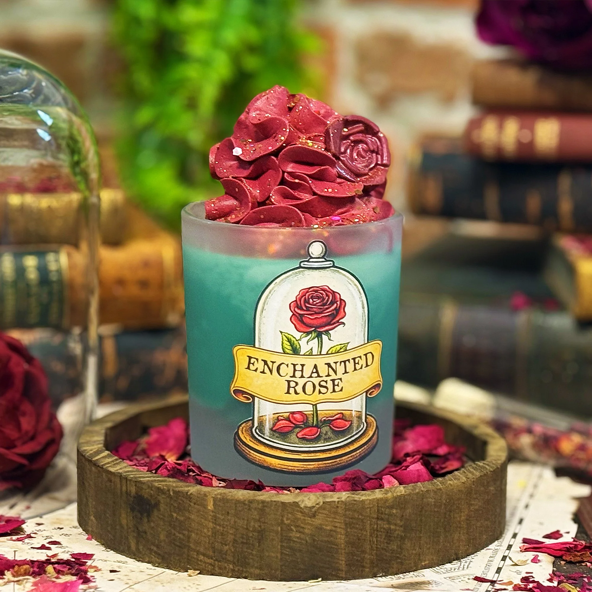 Enchanted Rose Candle