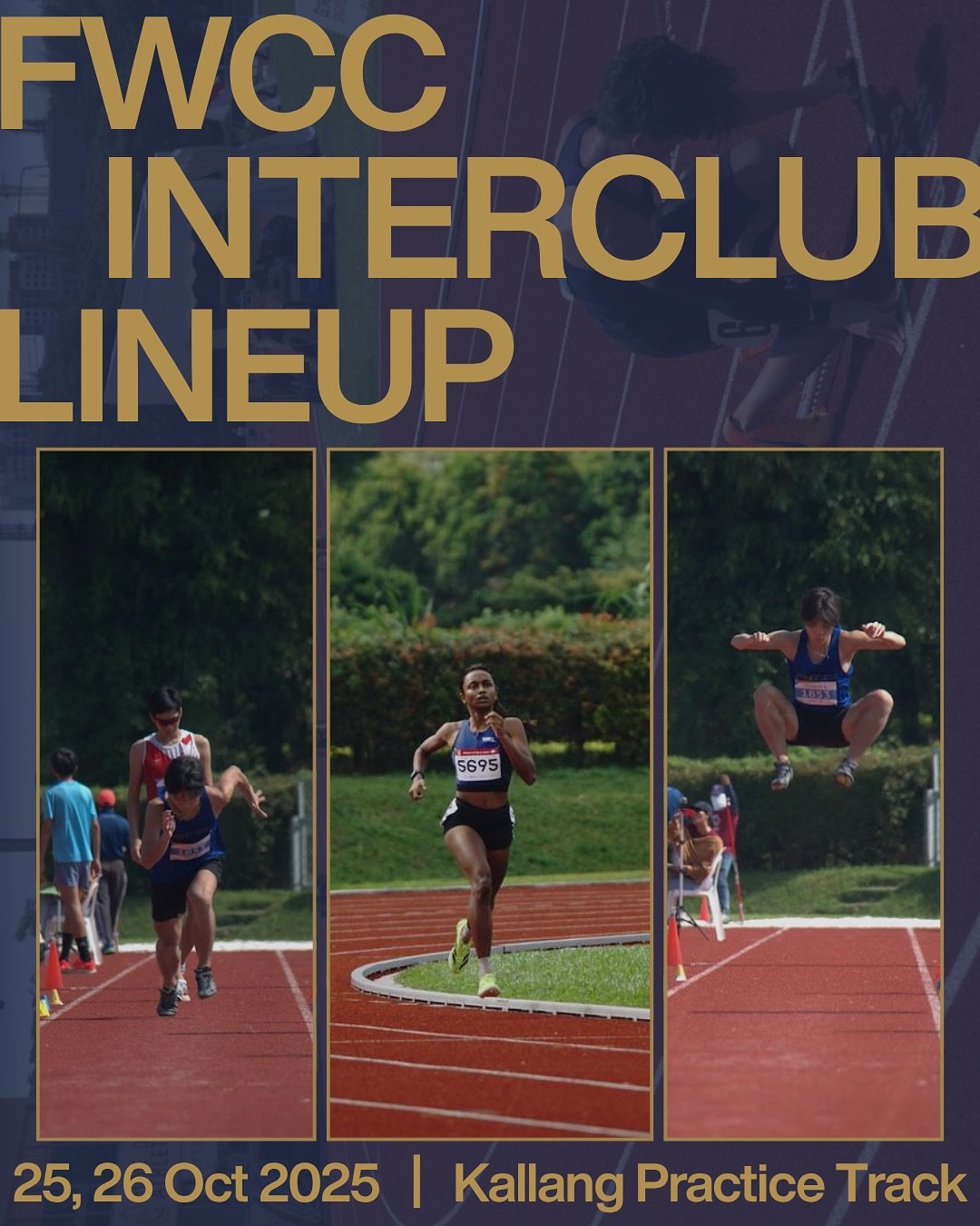 From explosive sprints to endurance battles, our FWCC athletes are ready to take on the Interclub stage this weekend. Every stride, throw, and jump is powered by months of dedication, discipline, and drive.

📅 Dates: 25&ndash;26 Oct 2025
📍 Venue: K