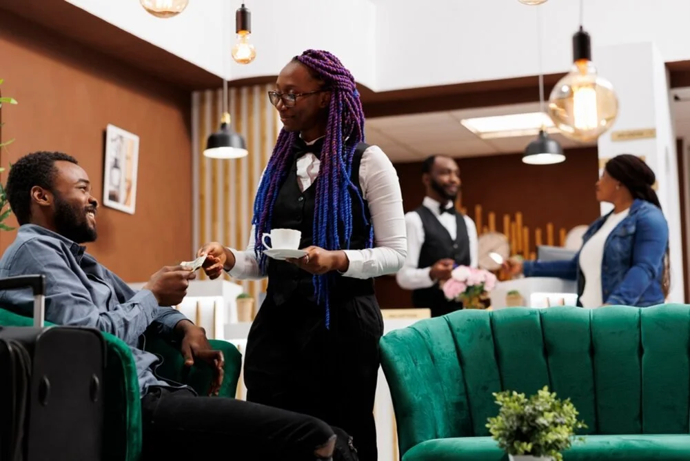 Corporate coffee catering setup in Dallas-Fort Worth