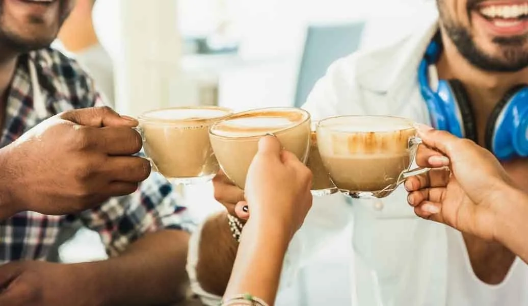 Barista serving fresh coffee at a corporate event in Frisco, Texas