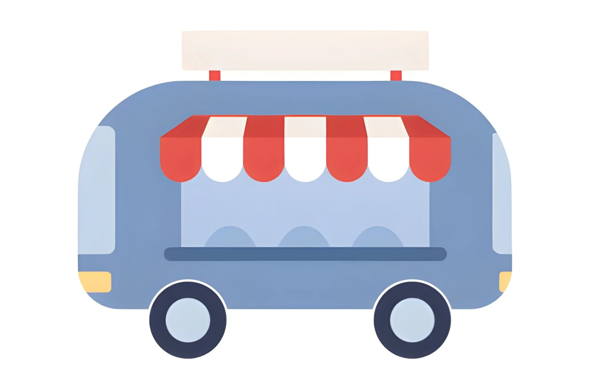 Mobile coffee cart serving espresso drinks at an Austin