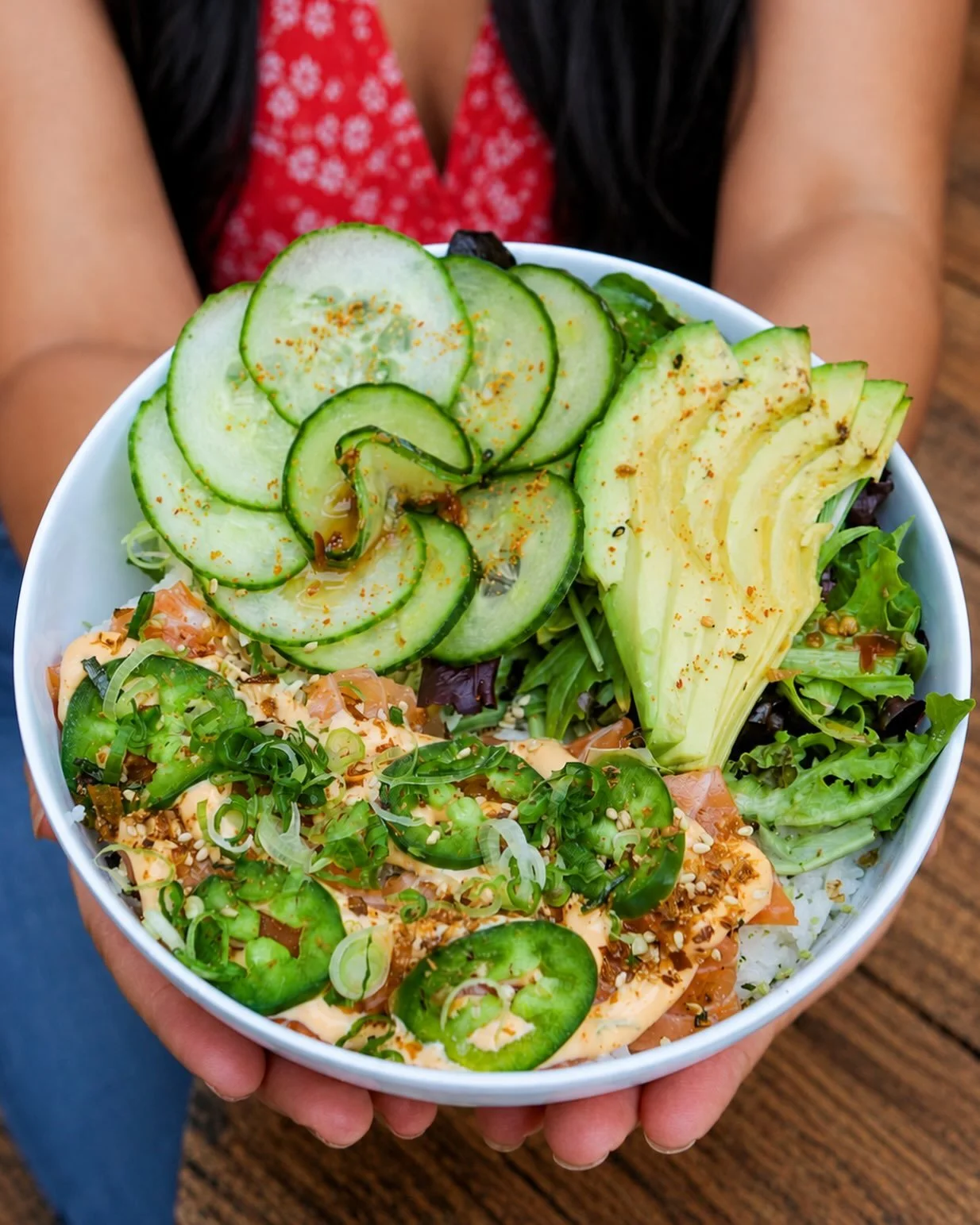 🥑 Fresh, bold, and made to satisfy. Our Salmon Bowl is loaded with fresh salmon, creamy avocado, crisp cucumbers, jalape&ntilde;os, and all the perfect toppings over seasoned rice. One bowl, endless flavor. 🍣✨

Post Market Hours:
Sunday -Wednesday 